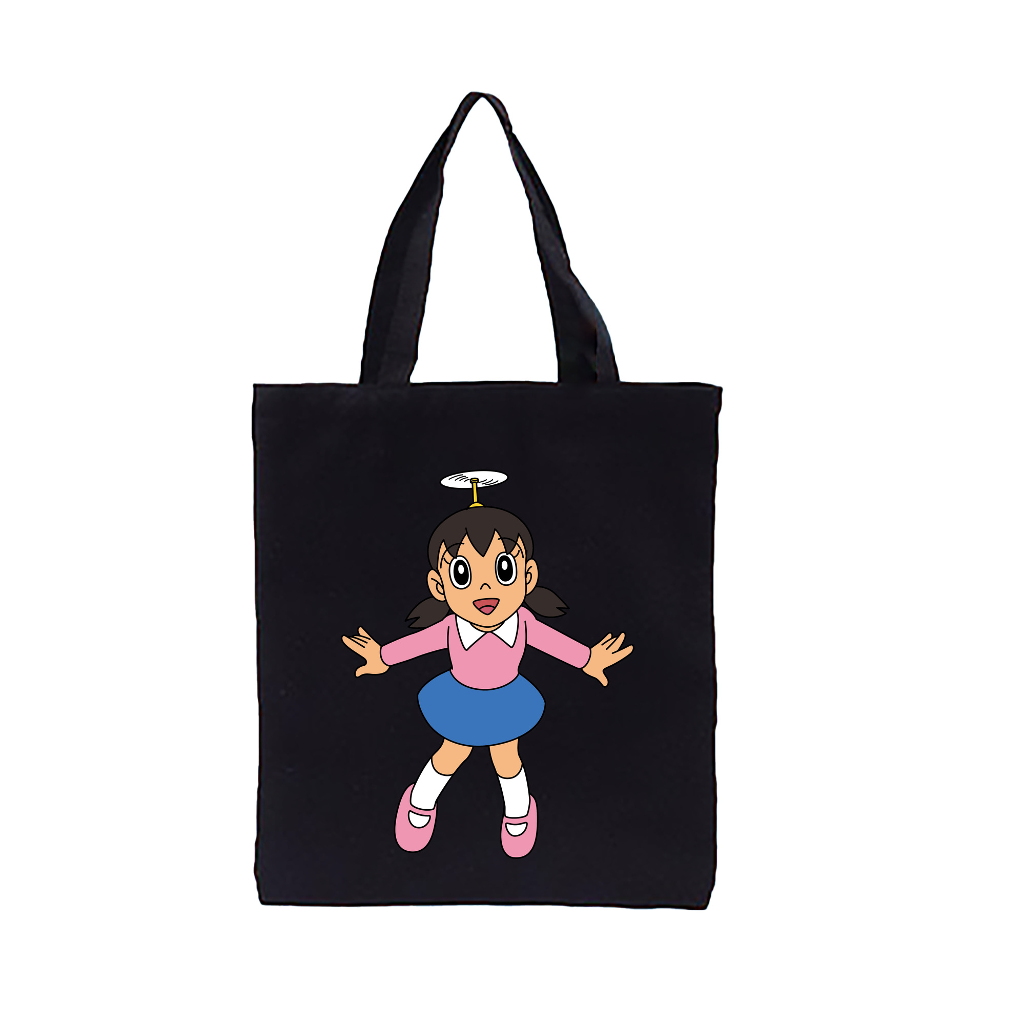（画像用） ドラえもん みなもと しずか Doraemon Shizuka Minamoto 縦型キャンバス生地手提げバッグ　トートバッグ