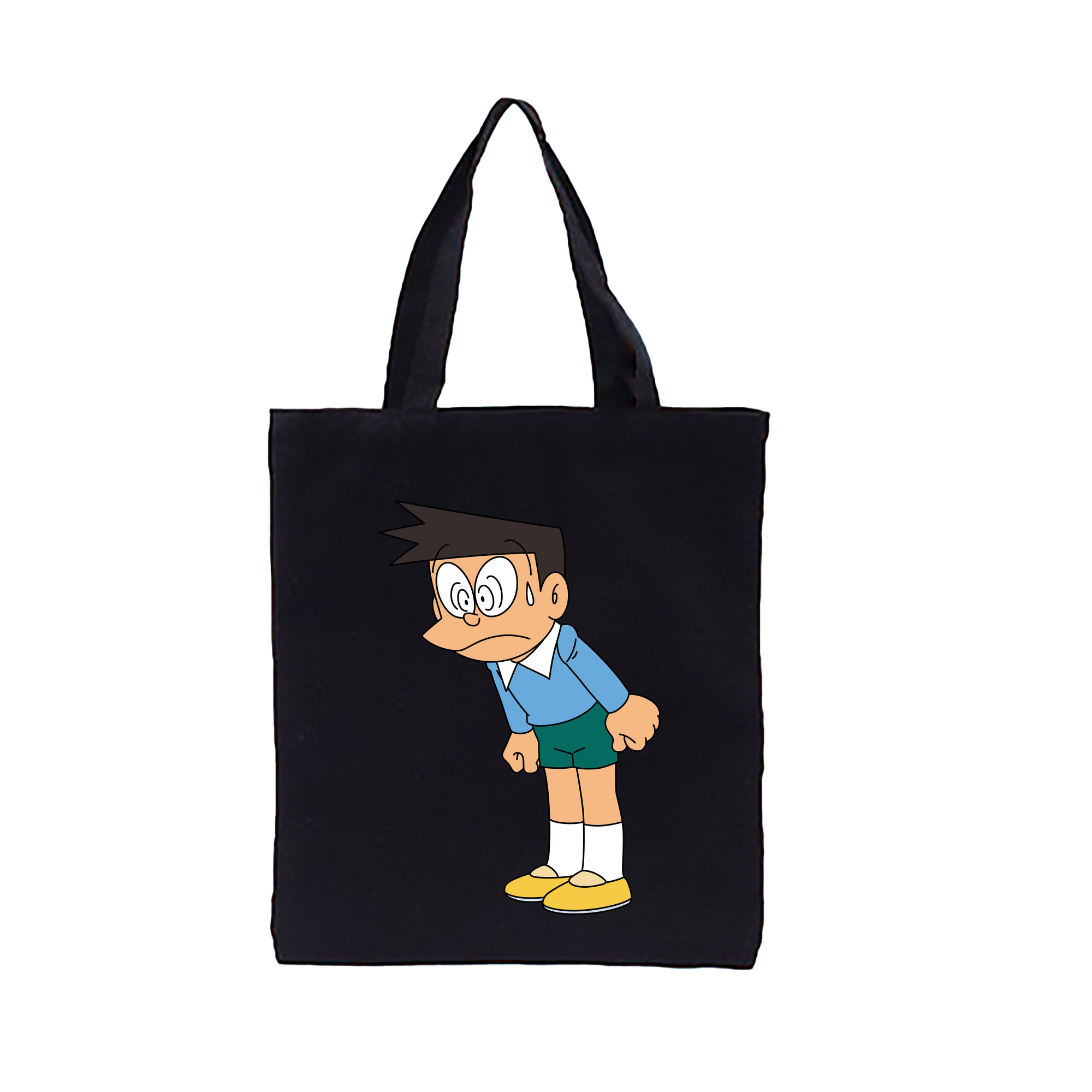 （画像用） ドラえもん 骨川 スネ夫 Doraemon Honekawa Suneo 縦型キャンバス生地手提げバッグ　トートバッグ