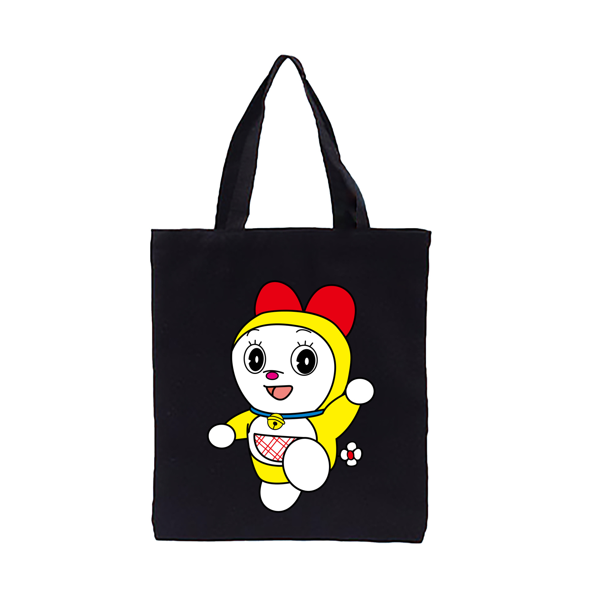 （画像用） ドラえもん ドラミ Doraemon Dorami 縦型キャンバス生地手提げバッグ　トートバッグ