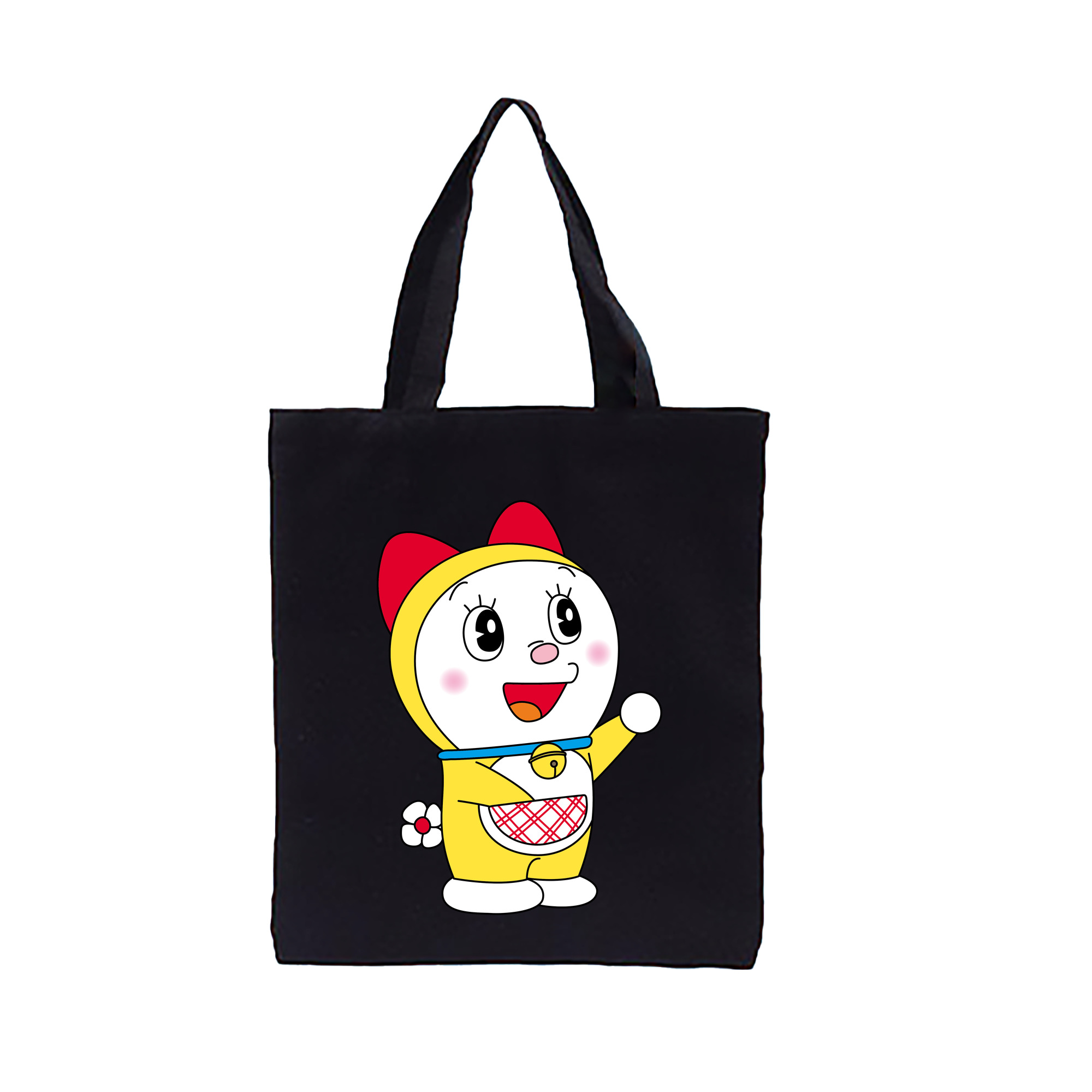 （画像用） ドラえもん ドラミ Doraemon Dorami 縦型キャンバス生地手提げバッグ　トートバッグ