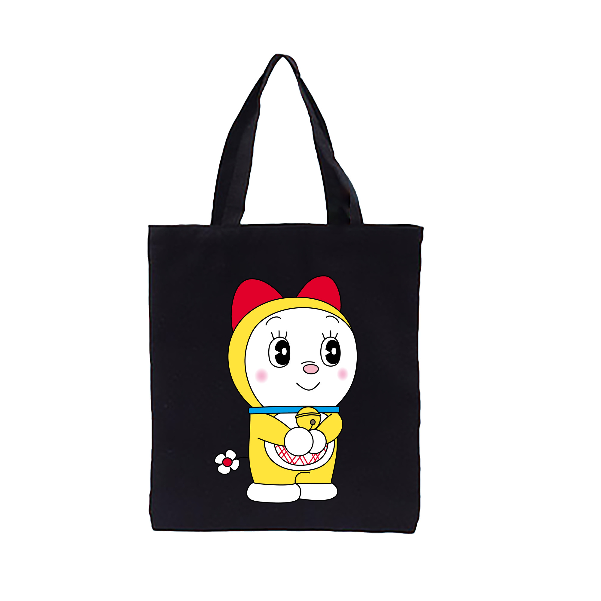 （画像用） ドラえもん ドラミ Doraemon Dorami 縦型キャンバス生地手提げバッグ　トートバッグ