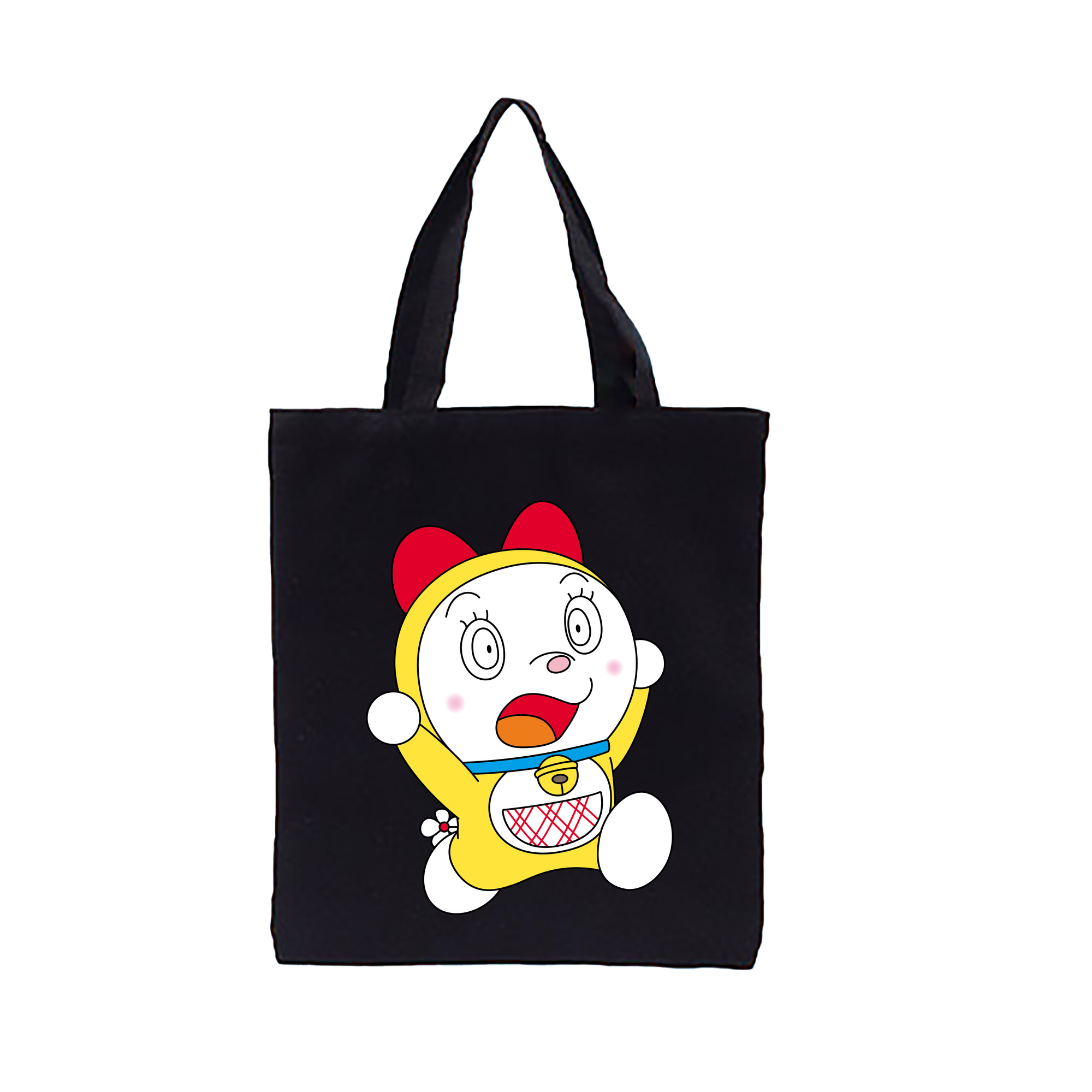 （画像用） ドラえもん ドラミ Doraemon Dorami 縦型キャンバス生地手提げバッグ　トートバッグ