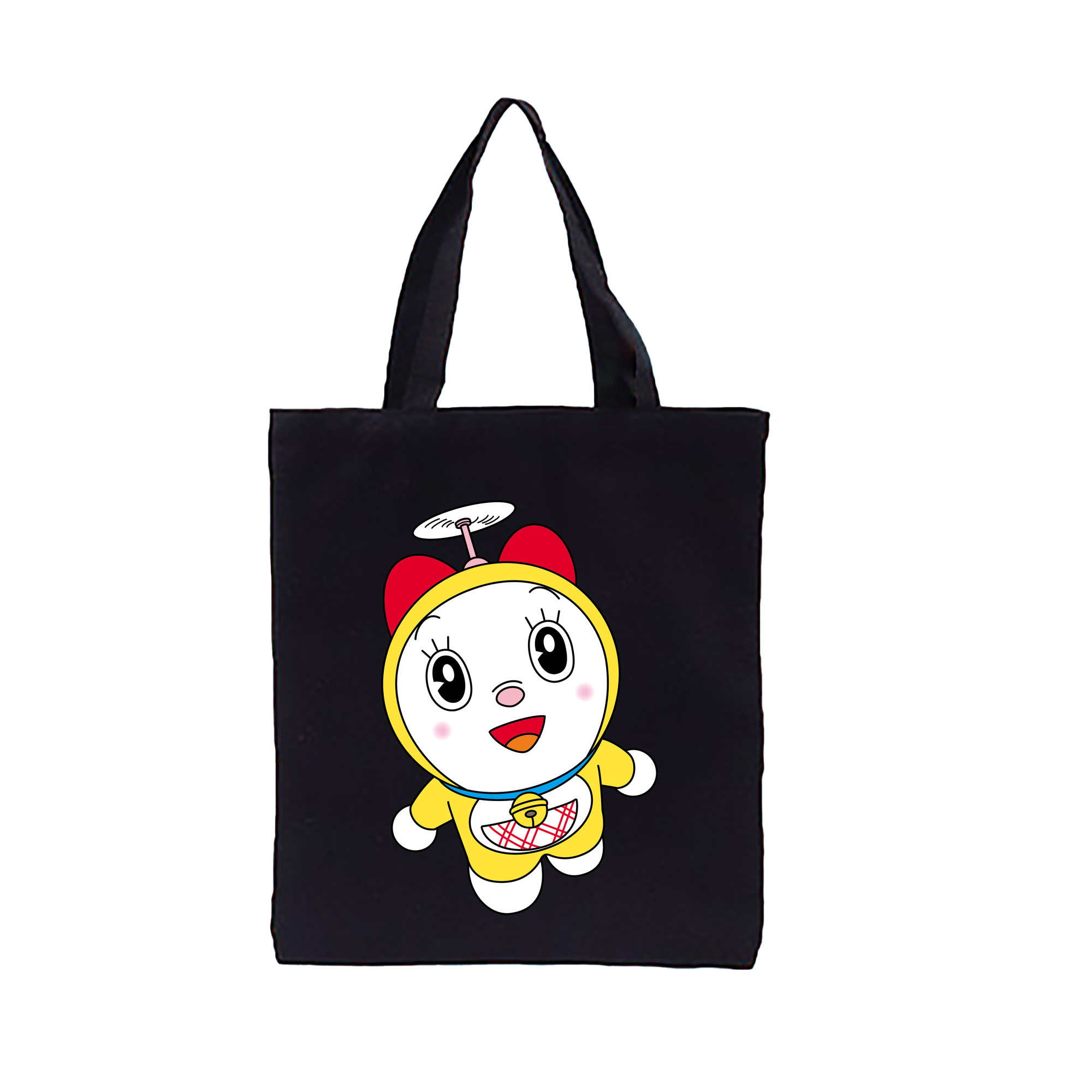 （画像用） ドラえもん ドラミ Doraemon Dorami 縦型キャンバス生地手提げバッグ　トートバッグ