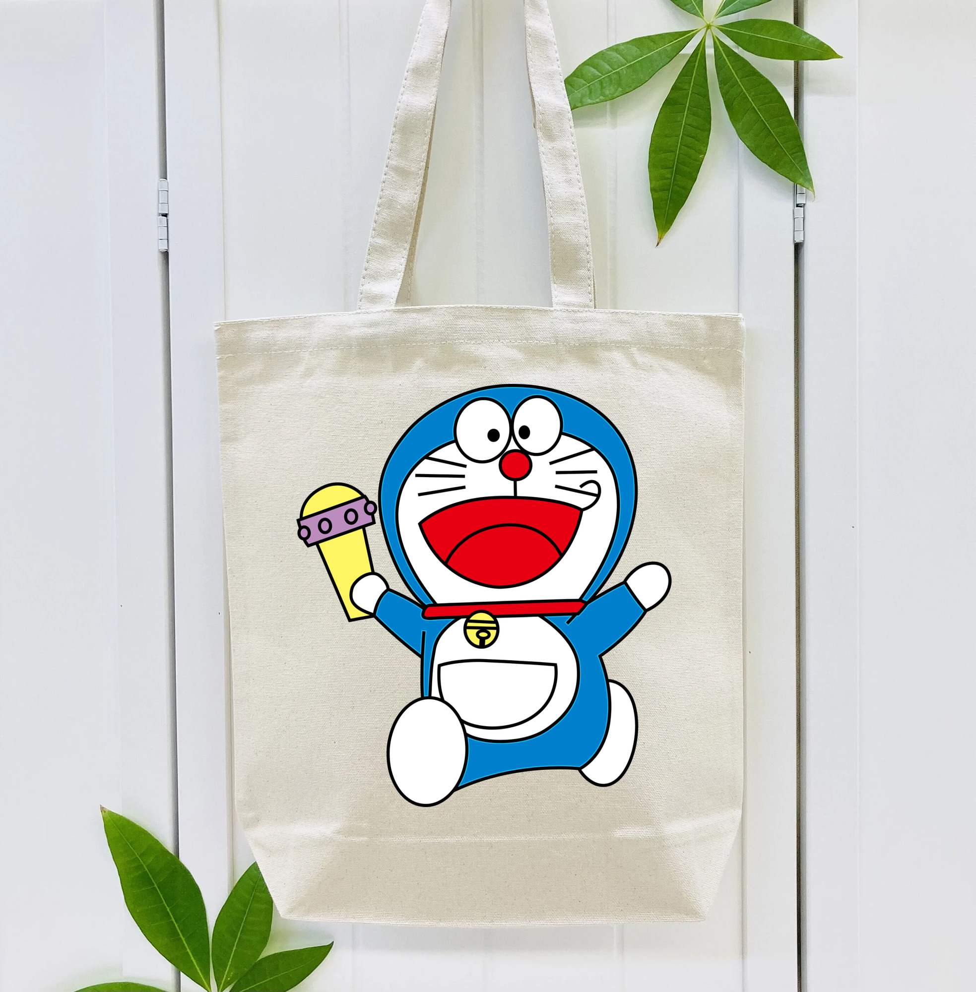 ドラえもん Doraemon 縦型キャンバス生地手提げバッグ　トートバッグ
