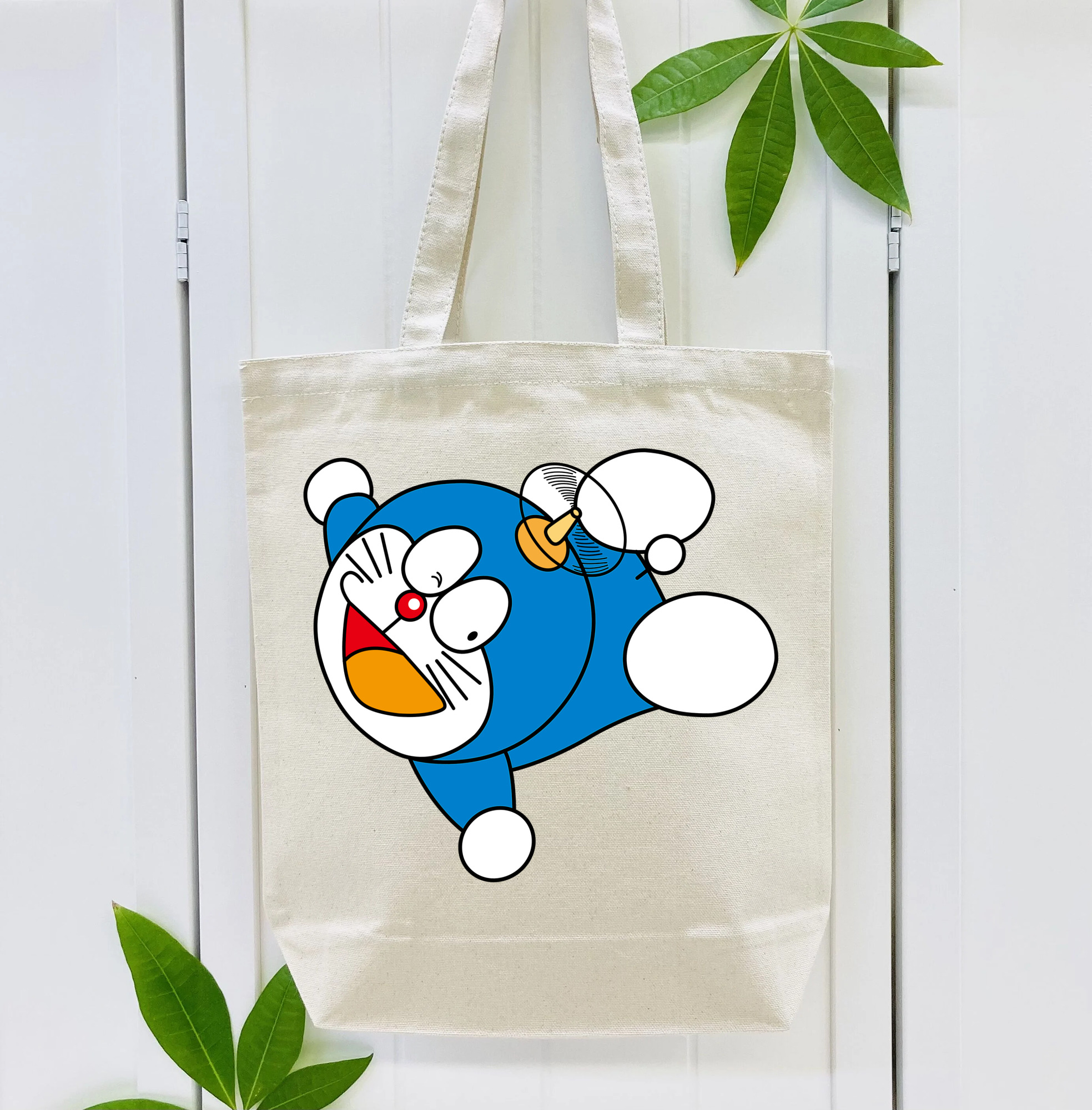 ドラえもん Doraemon 縦型キャンバス生地手提げバッグ　トートバッグ