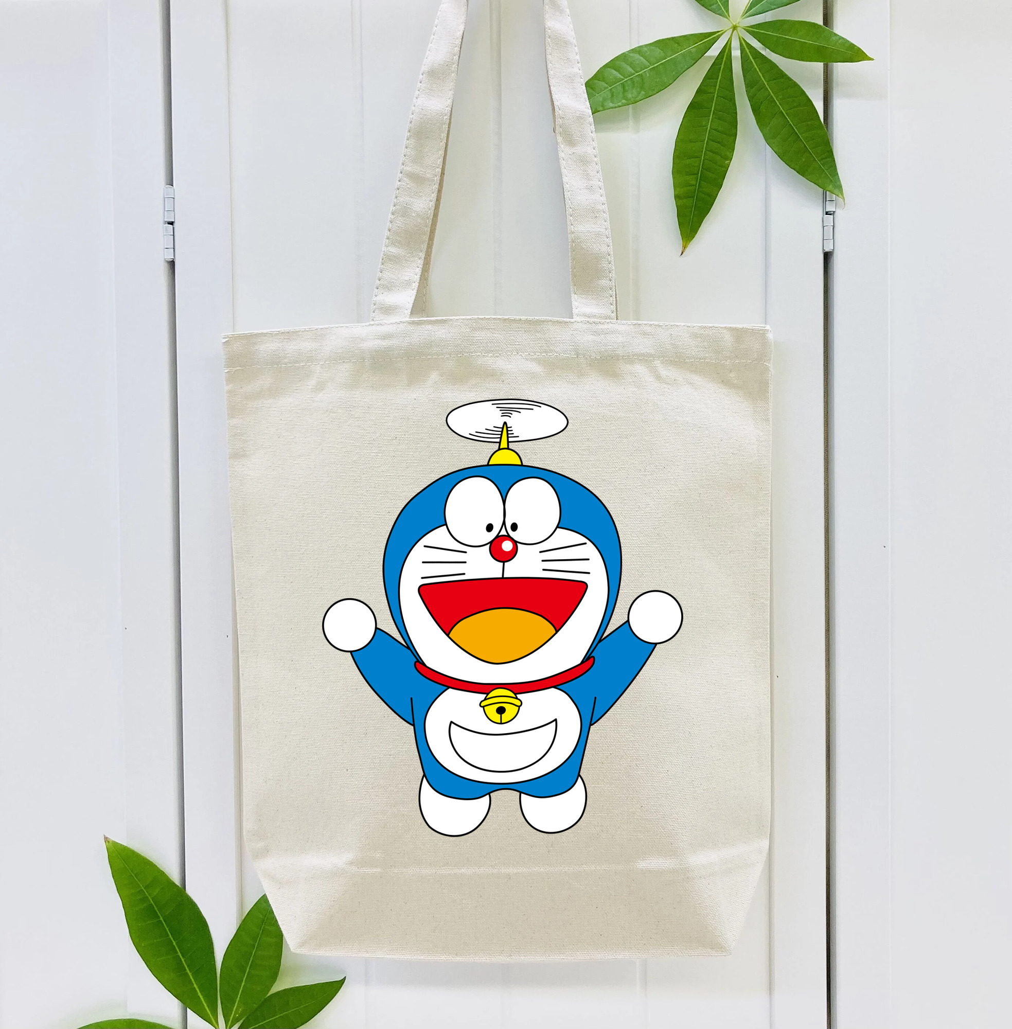 ドラえもん Doraemon 縦型キャンバス生地手提げバッグ　トートバッグ