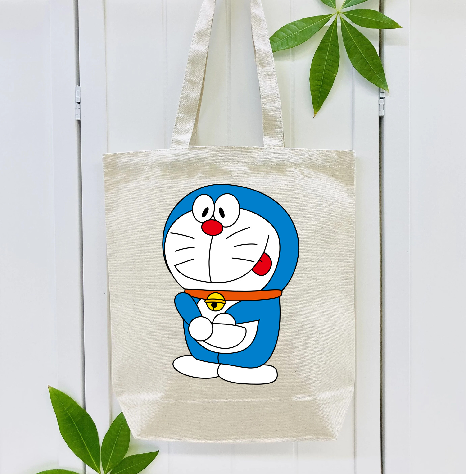 ドラえもん Doraemon 縦型キャンバス生地手提げバッグ　トートバッグ