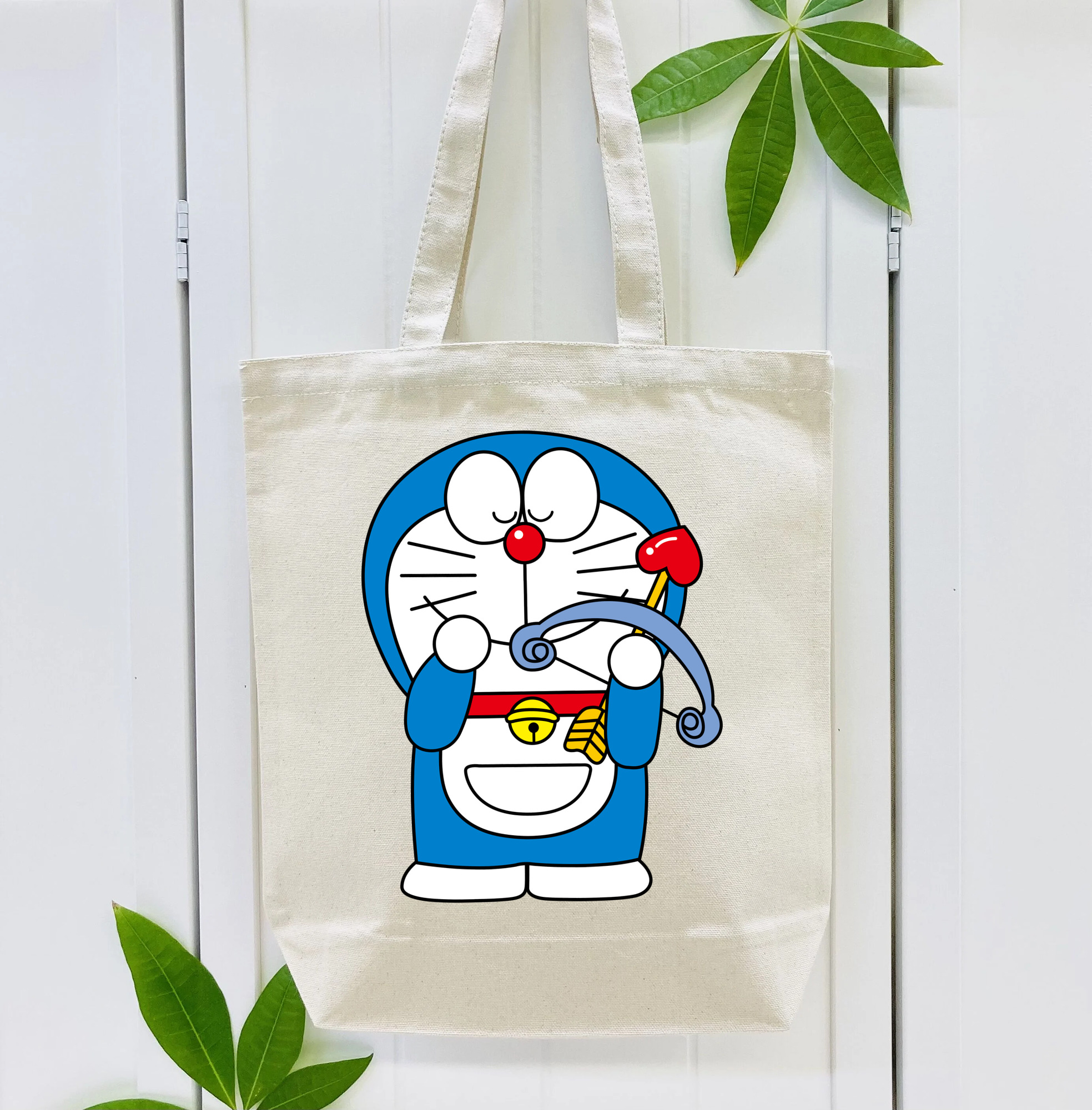 ドラえもん Doraemon 縦型キャンバス生地手提げバッグ　トートバッグ