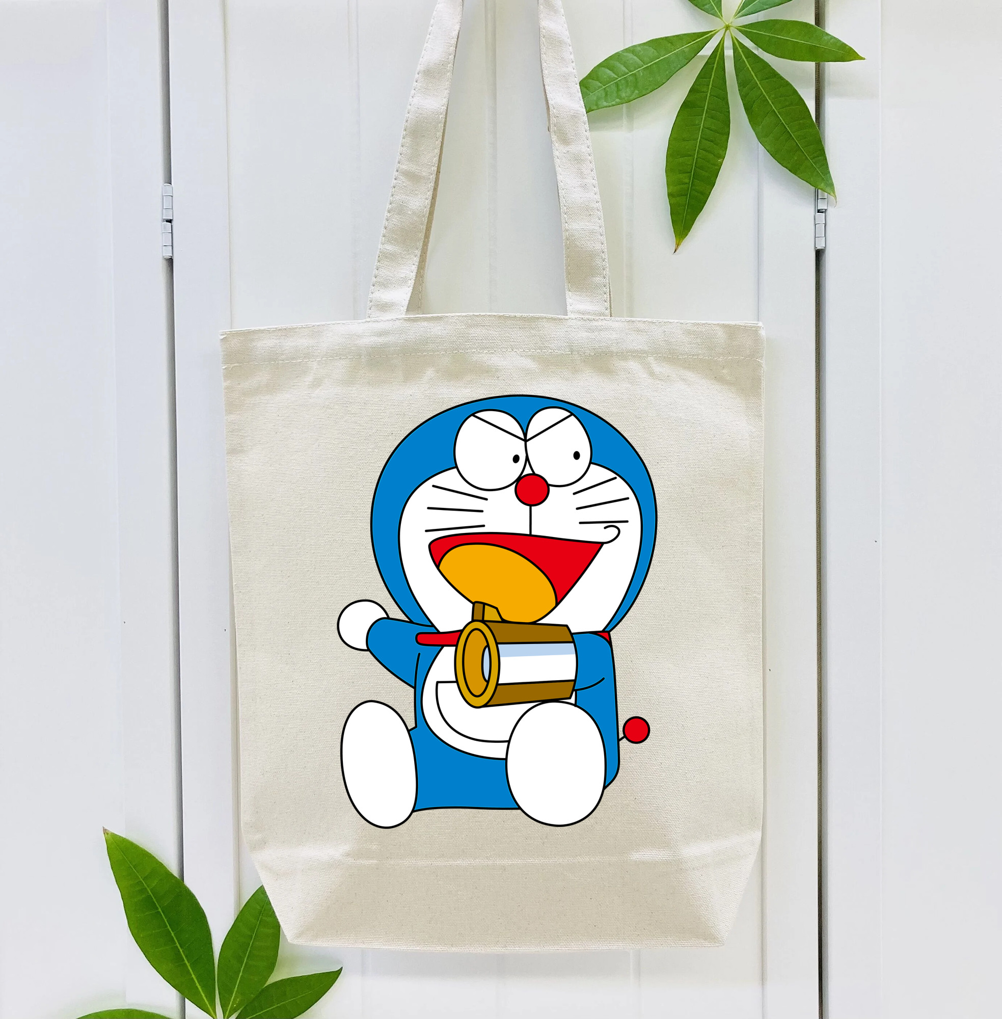 ドラえもん Doraemon 縦型キャンバス生地手提げバッグ　トートバッグ