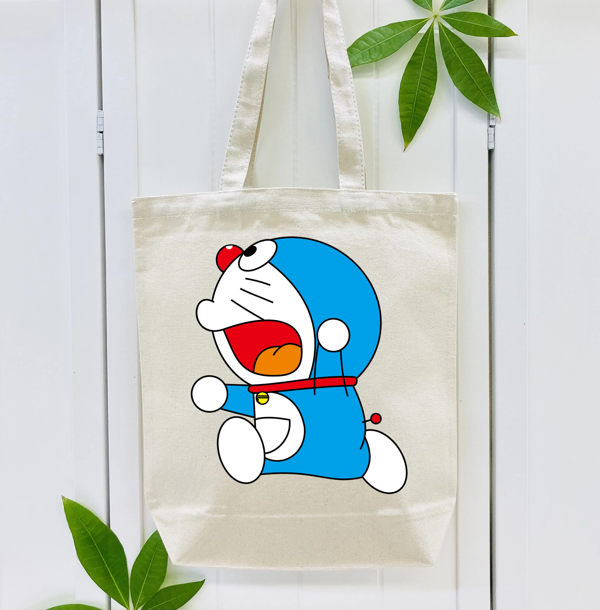 ドラえもん Doraemon 縦型キャンバス生地手提げバッグ　トートバッグ