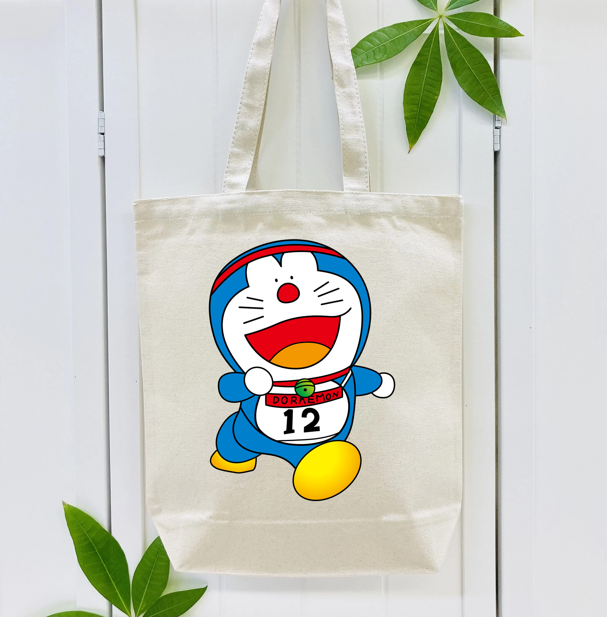 ドラえもん Doraemon 縦型キャンバス生地手提げバッグ　トートバッグ
