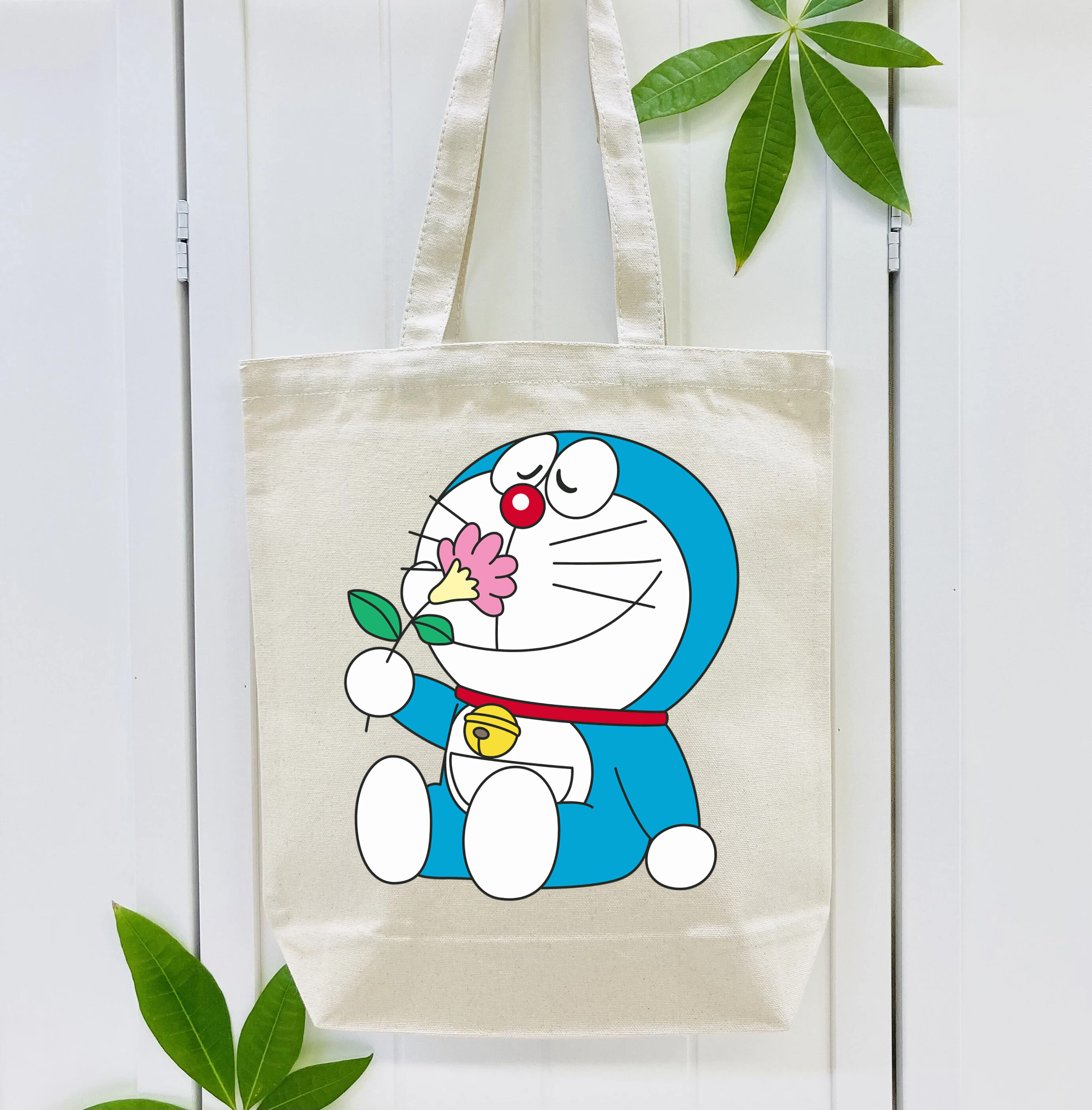ドラえもん Doraemon 縦型キャンバス生地手提げバッグ　トートバッグ