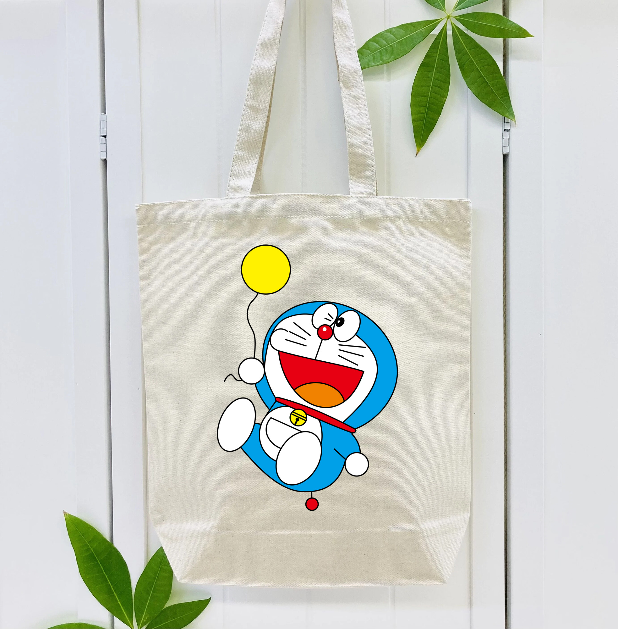 ドラえもん Doraemon 縦型キャンバス生地手提げバッグ　トートバッグ