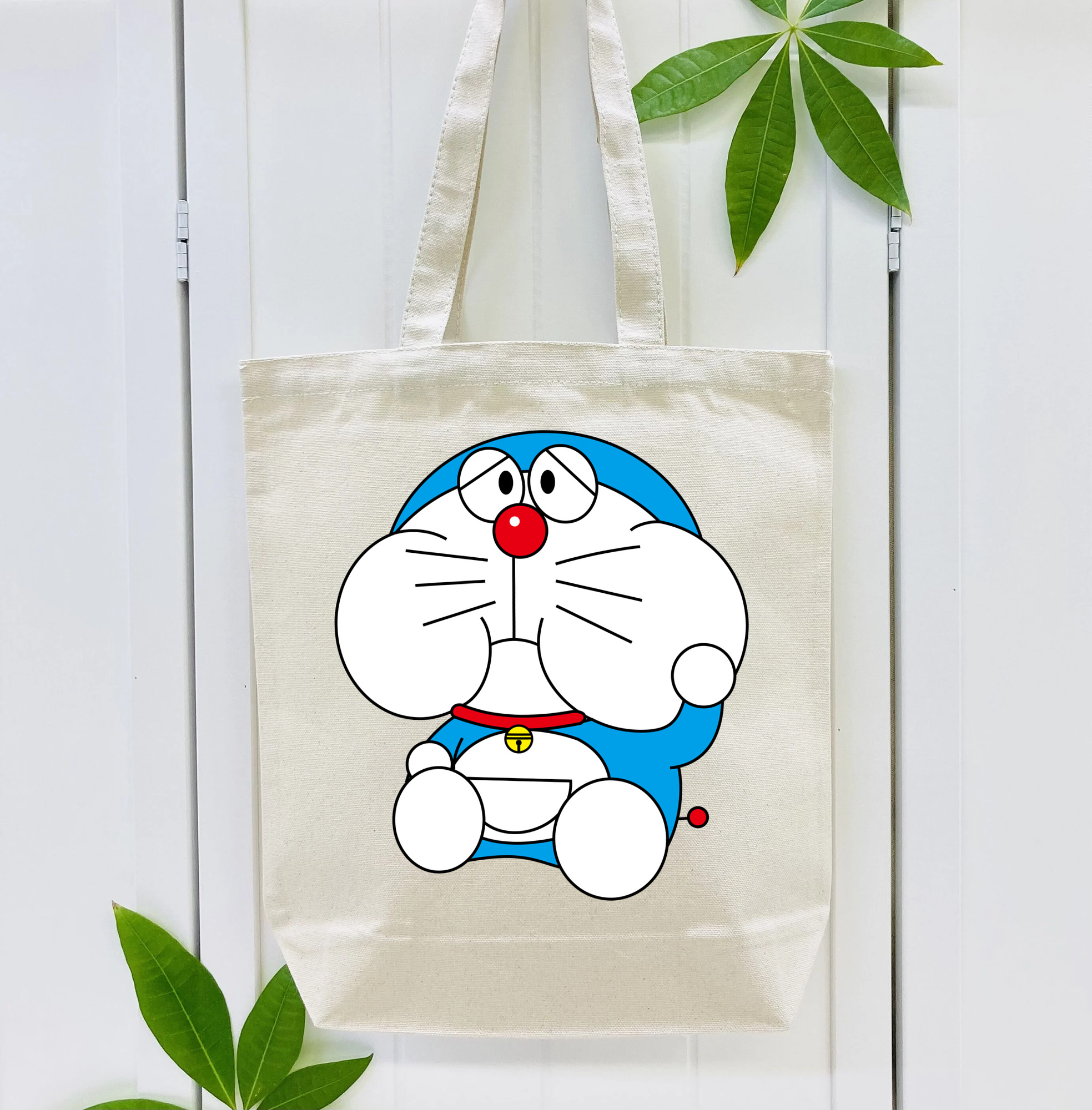 ドラえもん Doraemon 縦型キャンバス生地手提げバッグ　トートバッグ
