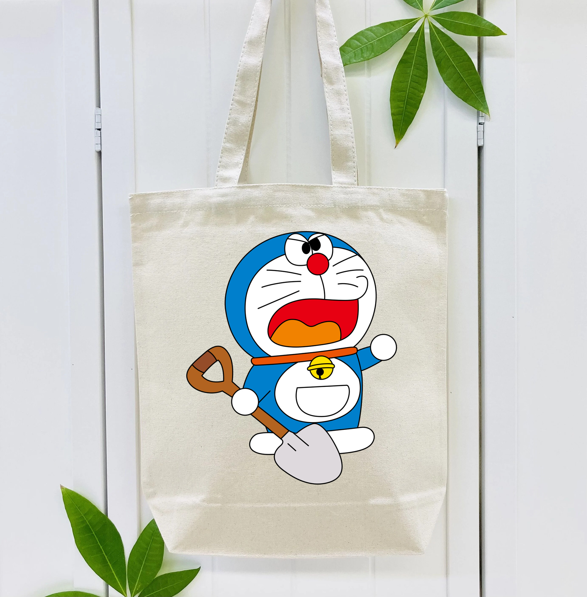 ドラえもん Doraemon 縦型キャンバス生地手提げバッグ　トートバッグ