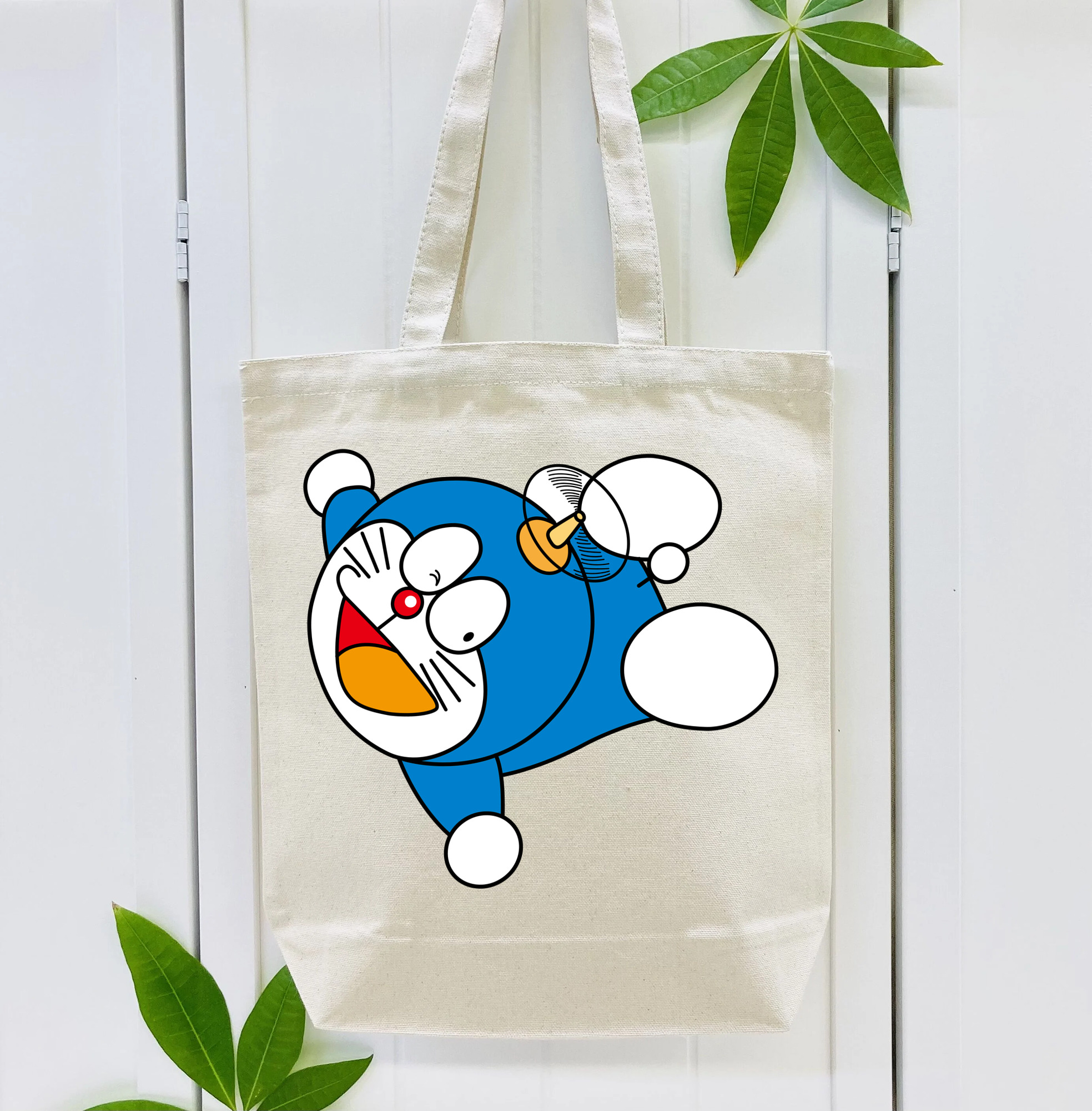 ドラえもん Doraemon 縦型キャンバス生地手提げバッグ　トートバッグ