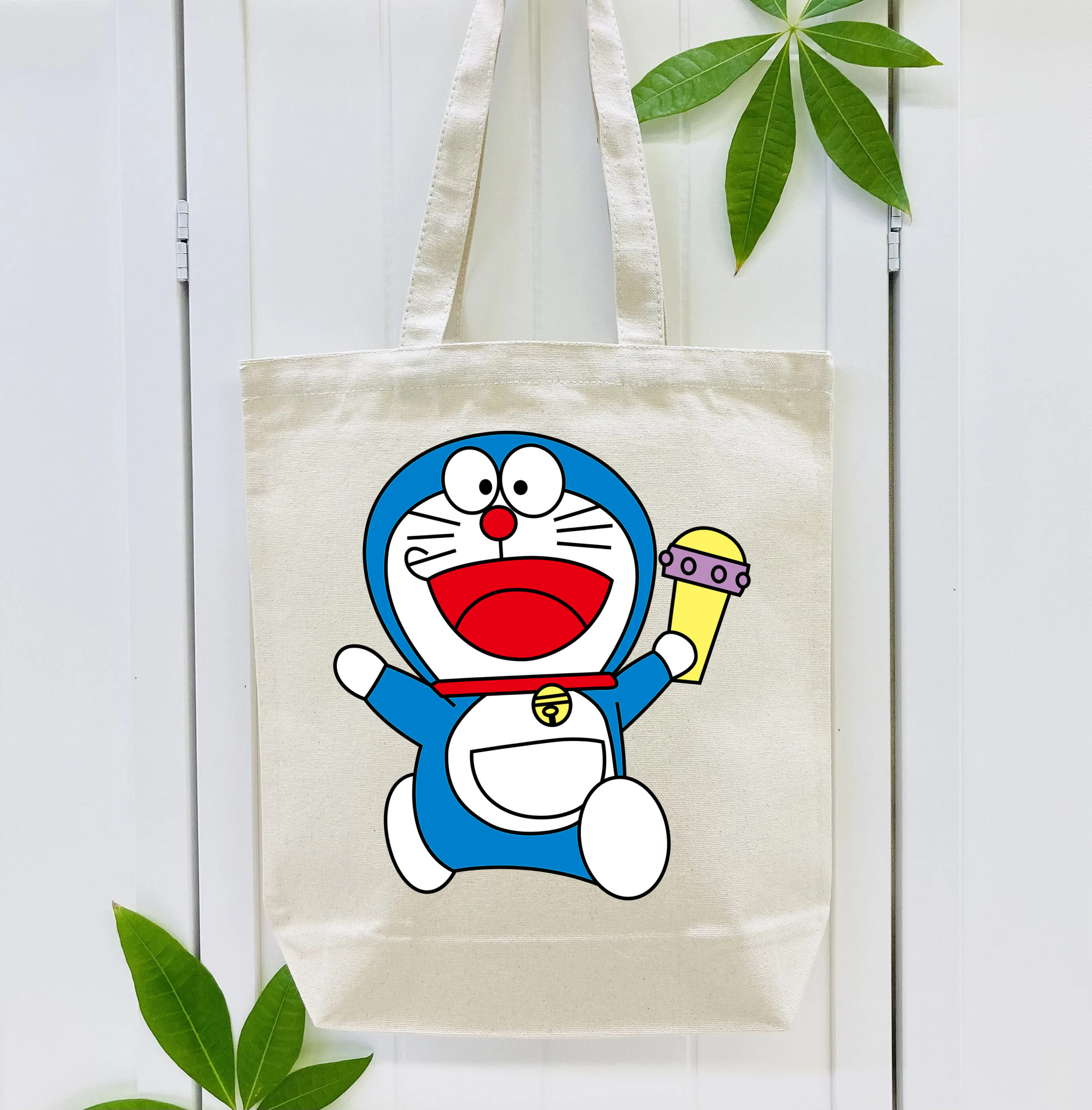 ドラえもん Doraemon 縦型キャンバス生地手提げバッグ　トートバッグ