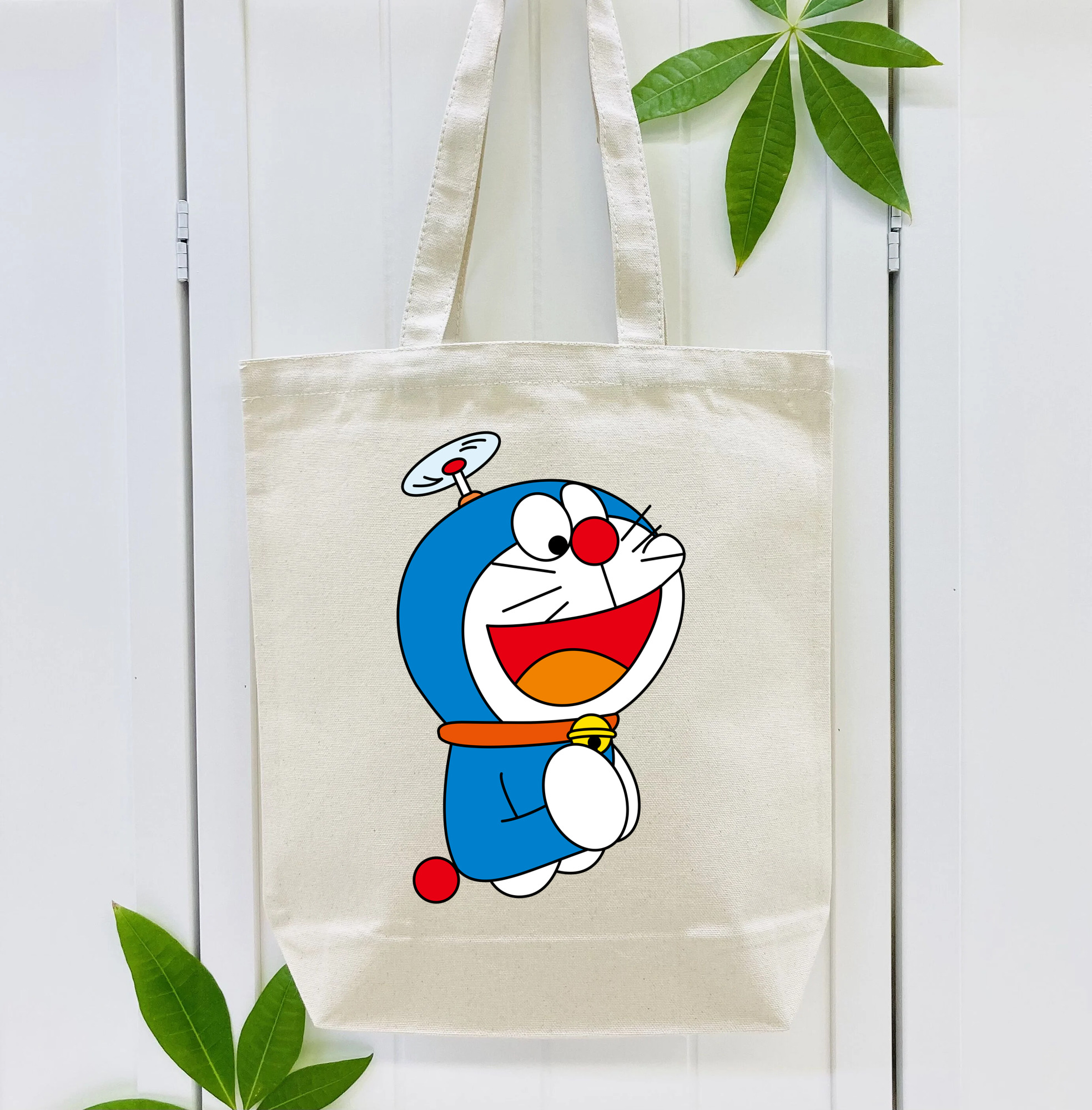 ドラえもん Doraemon 縦型キャンバス生地手提げバッグ　トートバッグ