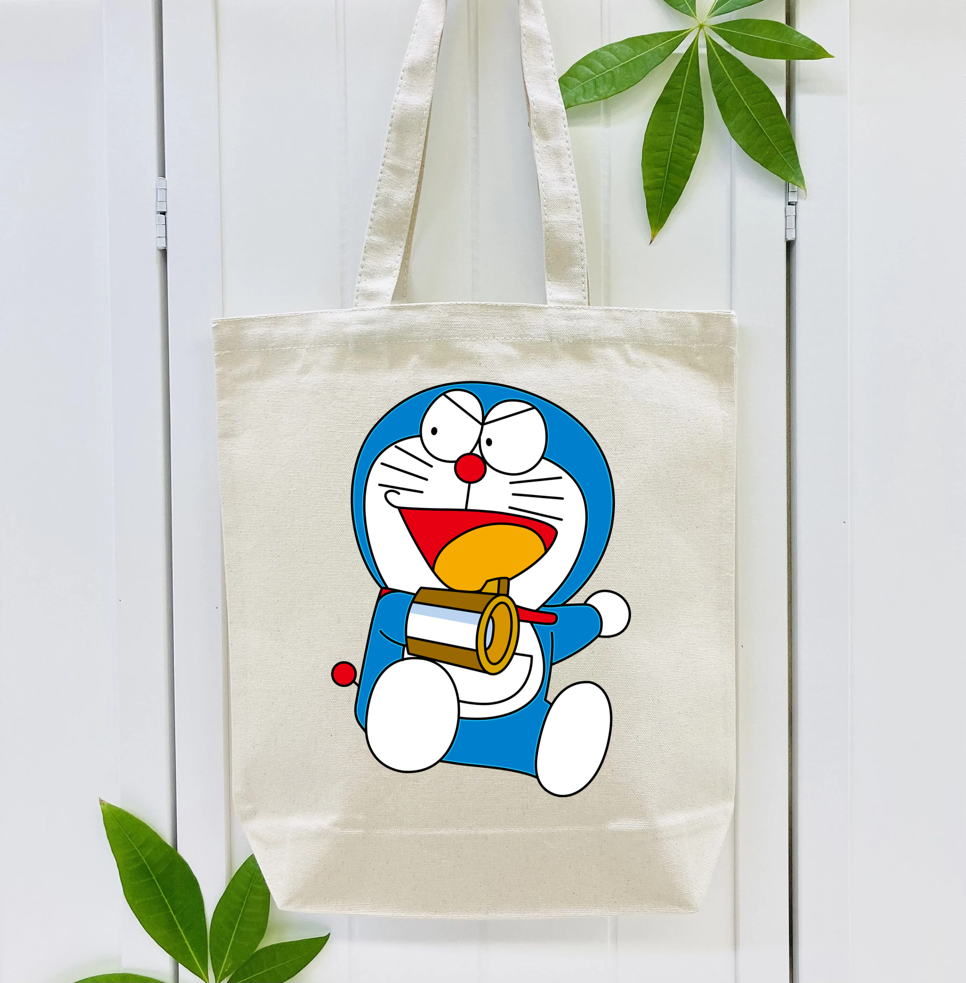 ドラえもん Doraemon 縦型キャンバス生地手提げバッグ　トートバッグ