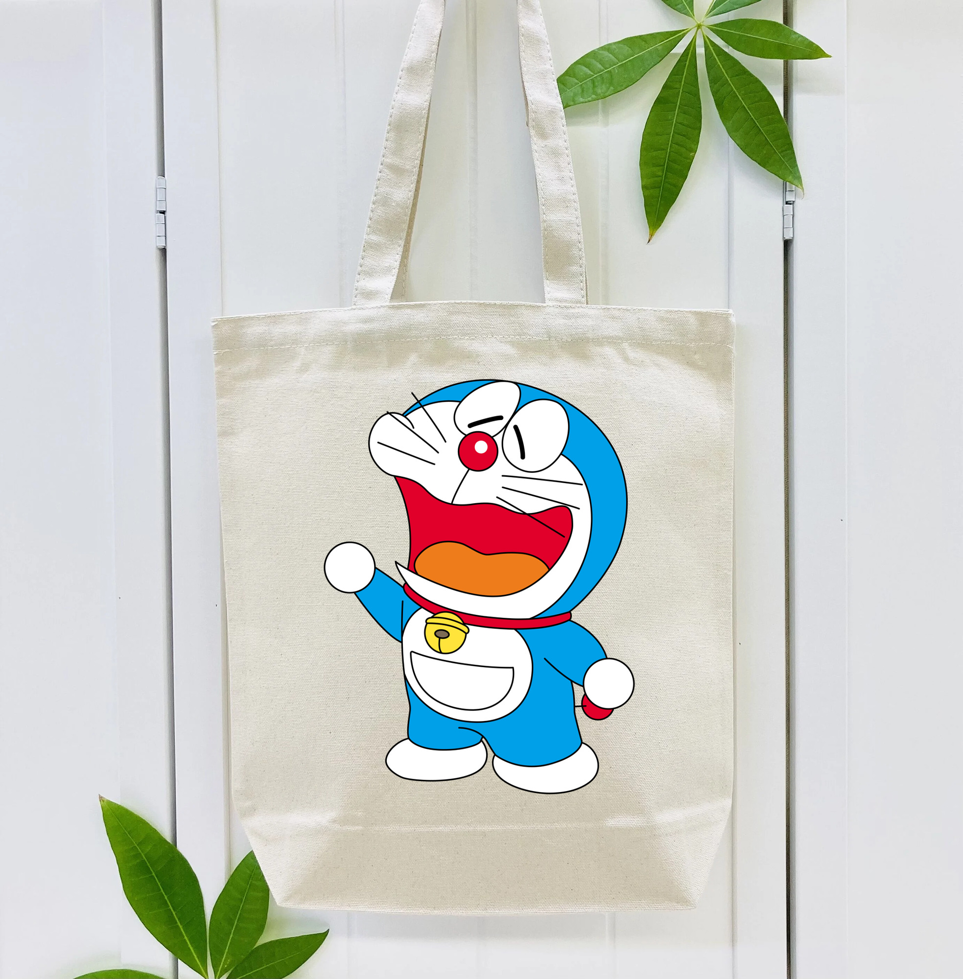 ドラえもん Doraemon 縦型キャンバス生地手提げバッグ　トートバッグ