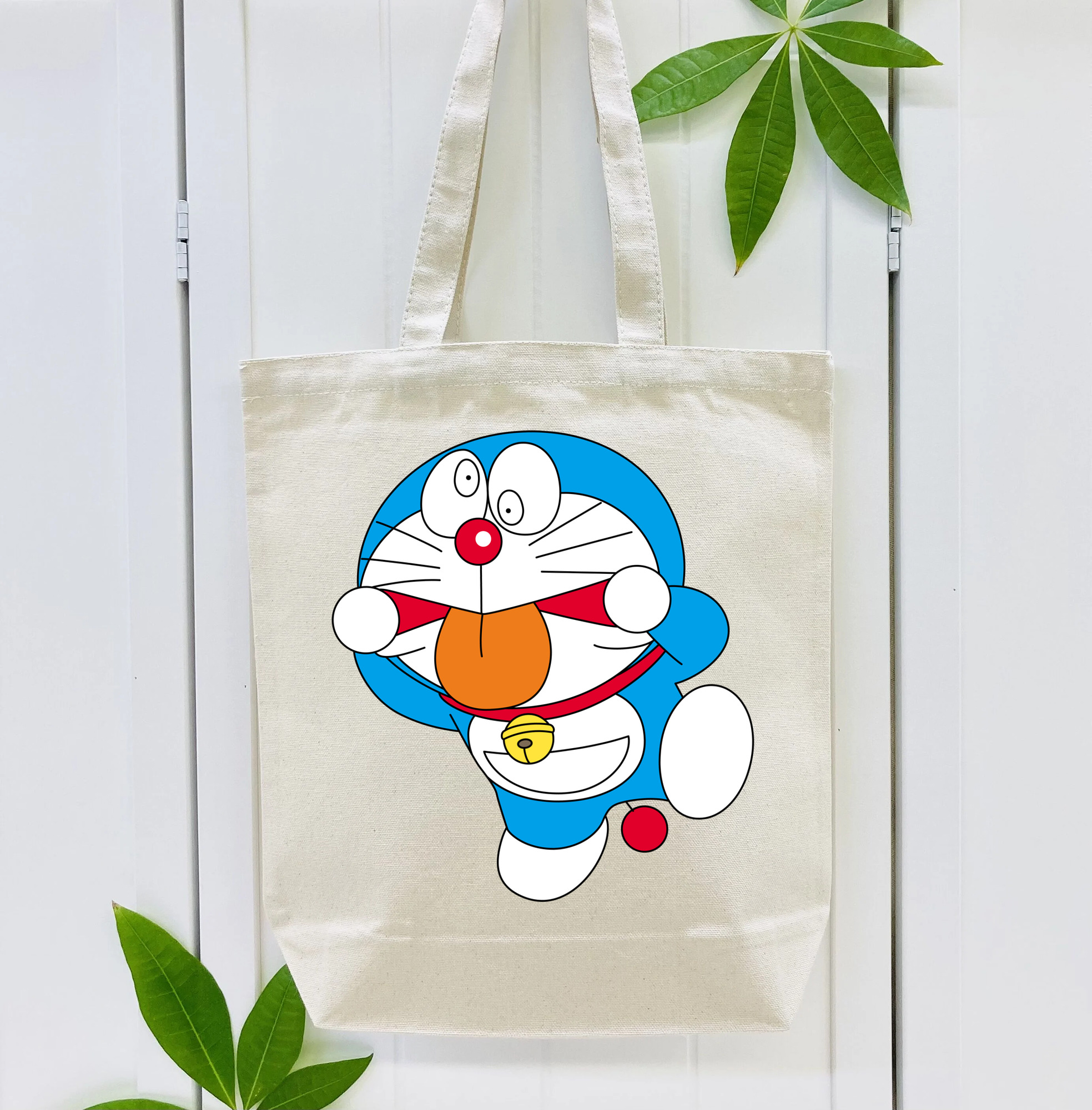 ドラえもん Doraemon 縦型キャンバス生地手提げバッグ　トートバッグ