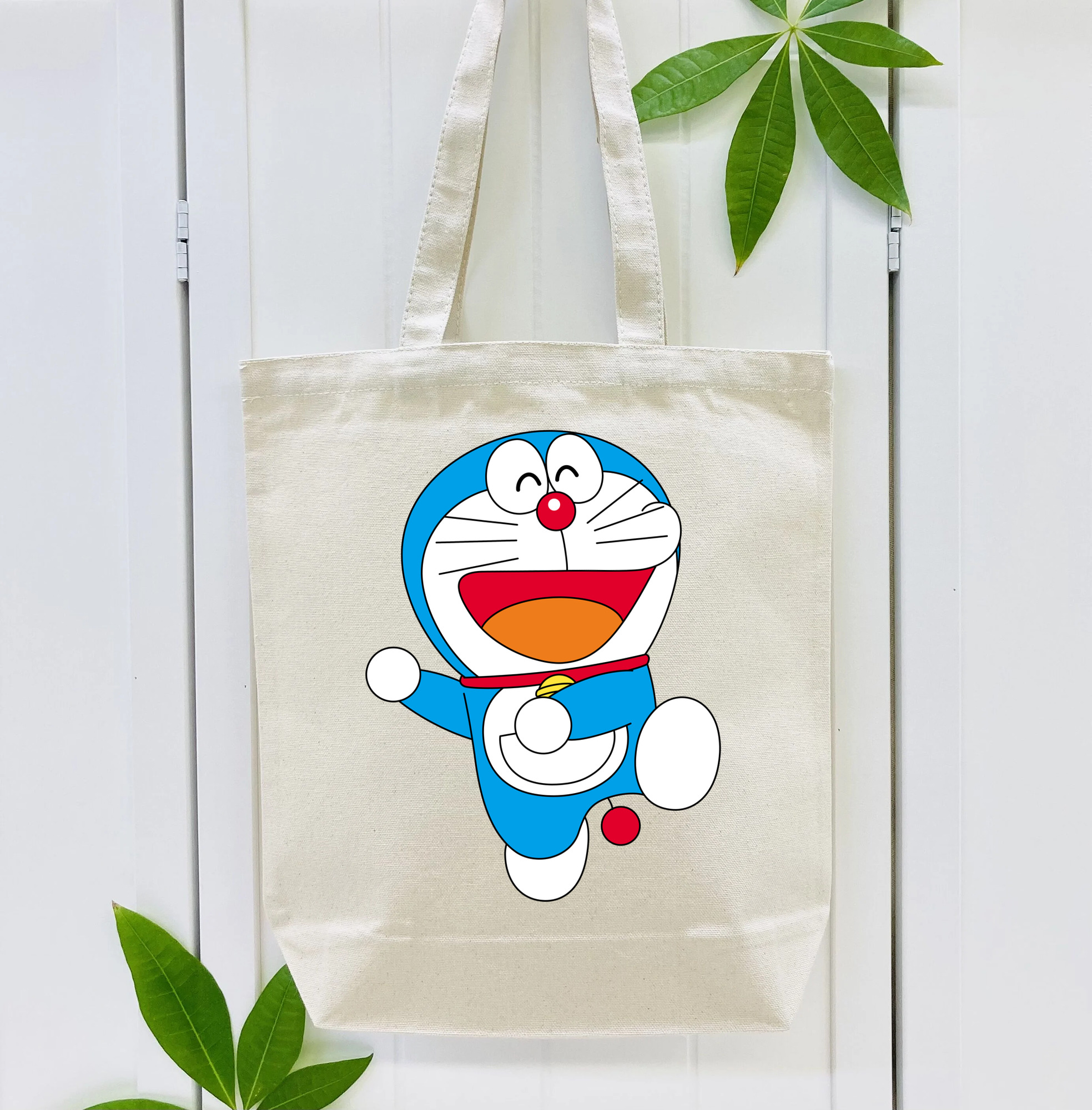 ドラえもん Doraemon 縦型キャンバス生地手提げバッグ　トートバッグ