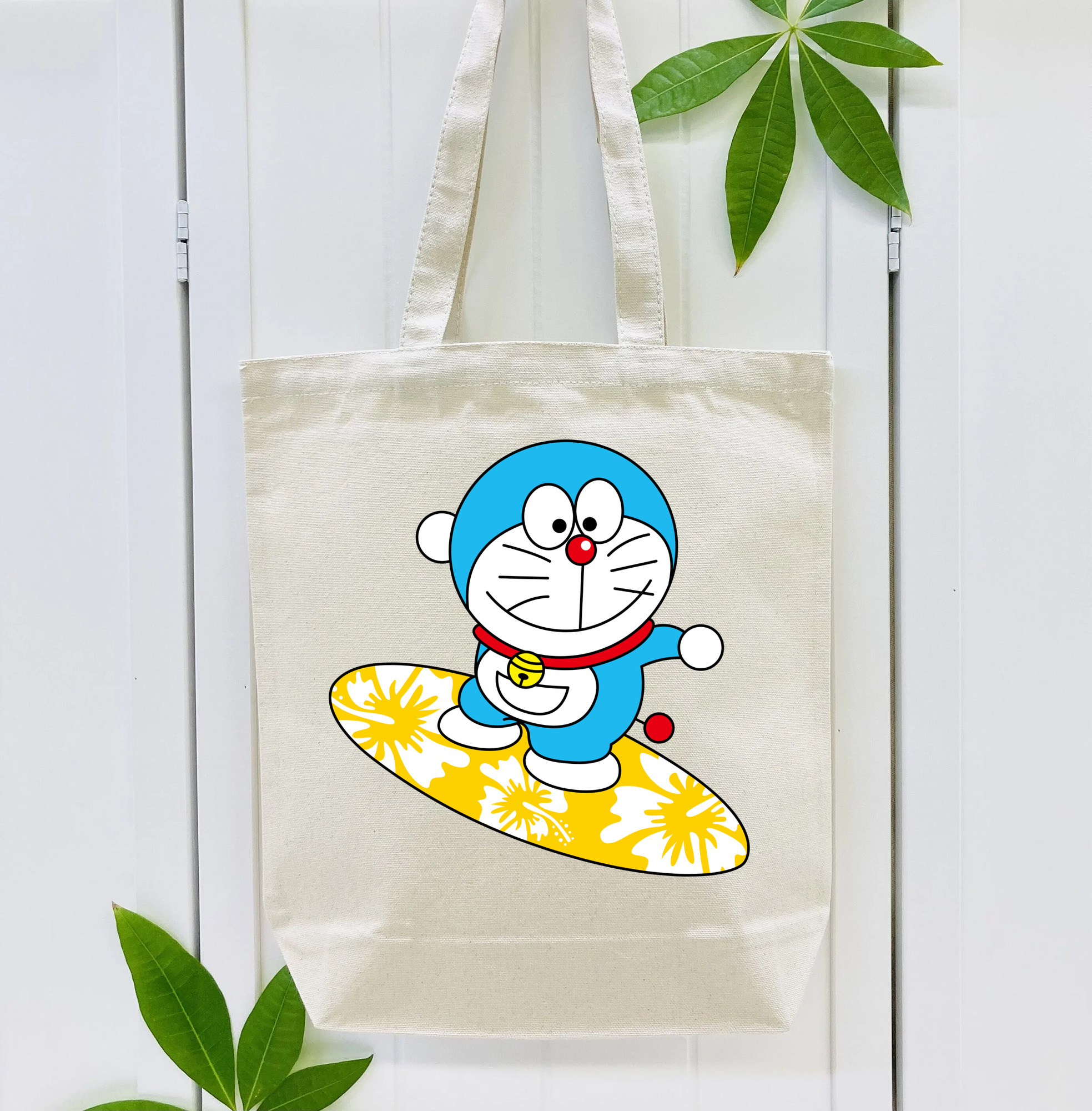 ドラえもん Doraemon 縦型キャンバス生地手提げバッグ　トートバッグ