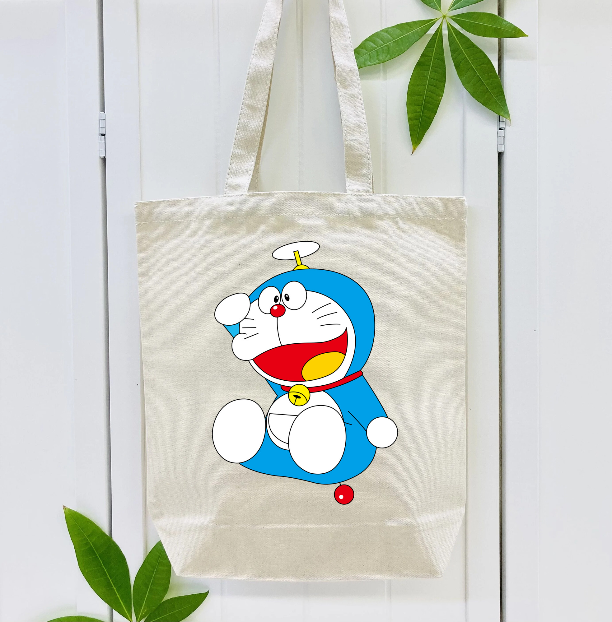 ドラえもん Doraemon 縦型キャンバス生地手提げバッグ　トートバッグ