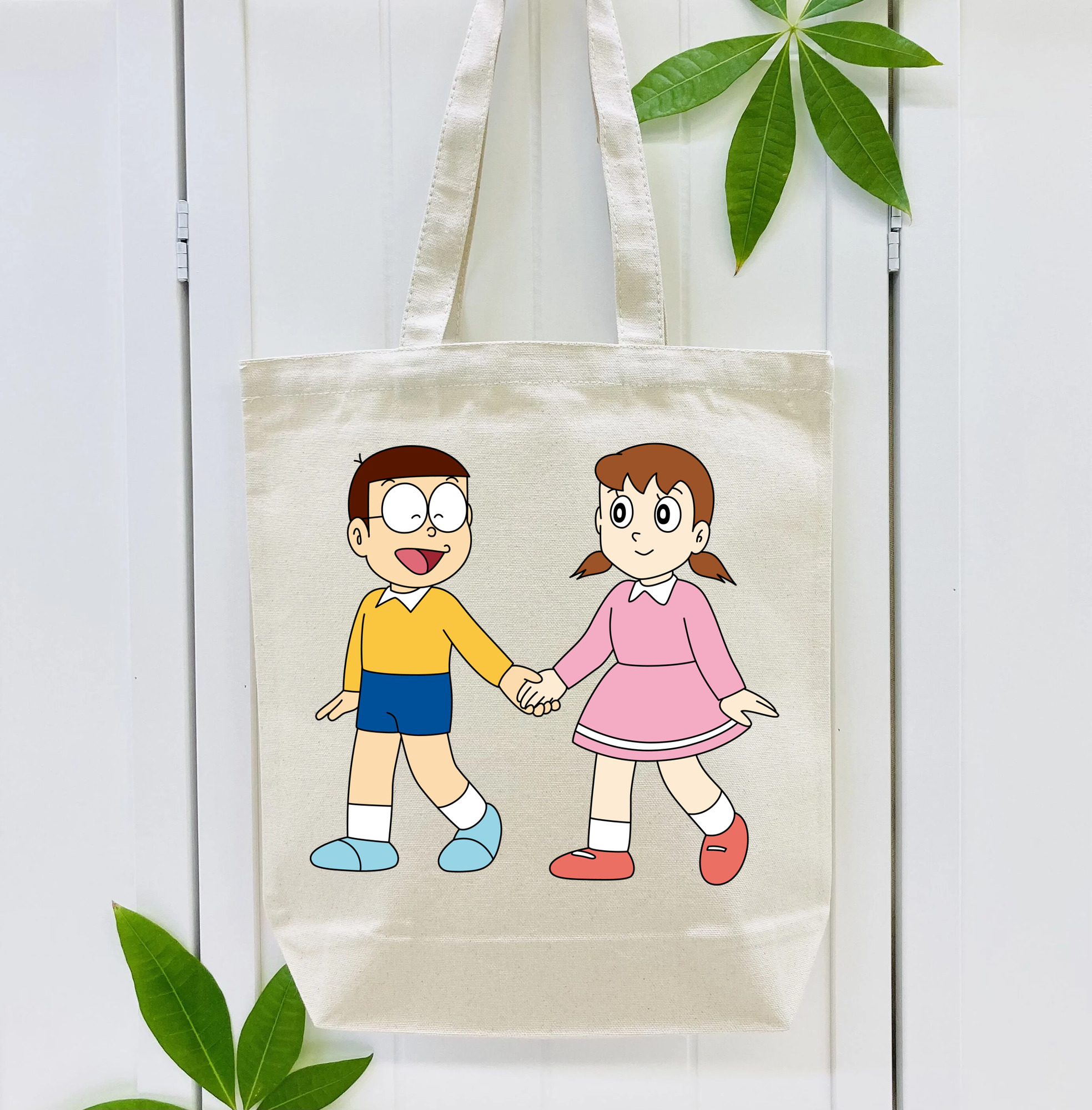ドラえもん 野比 のび太 Doraemon Nobita Nobi 縦型キャンバス生地手提げバッグ　トートバッグ