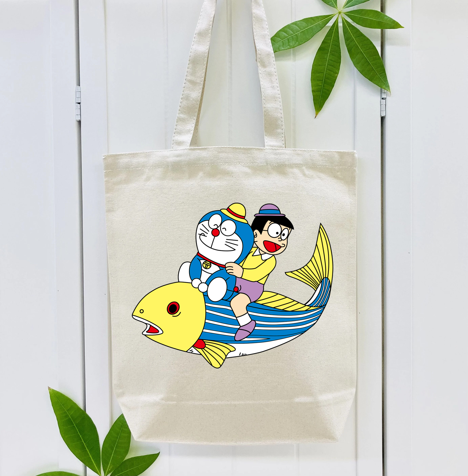ドラえもん 野比 のび太 Doraemon Nobita Nobi 縦型キャンバス生地手提げバッグ　トートバッグ