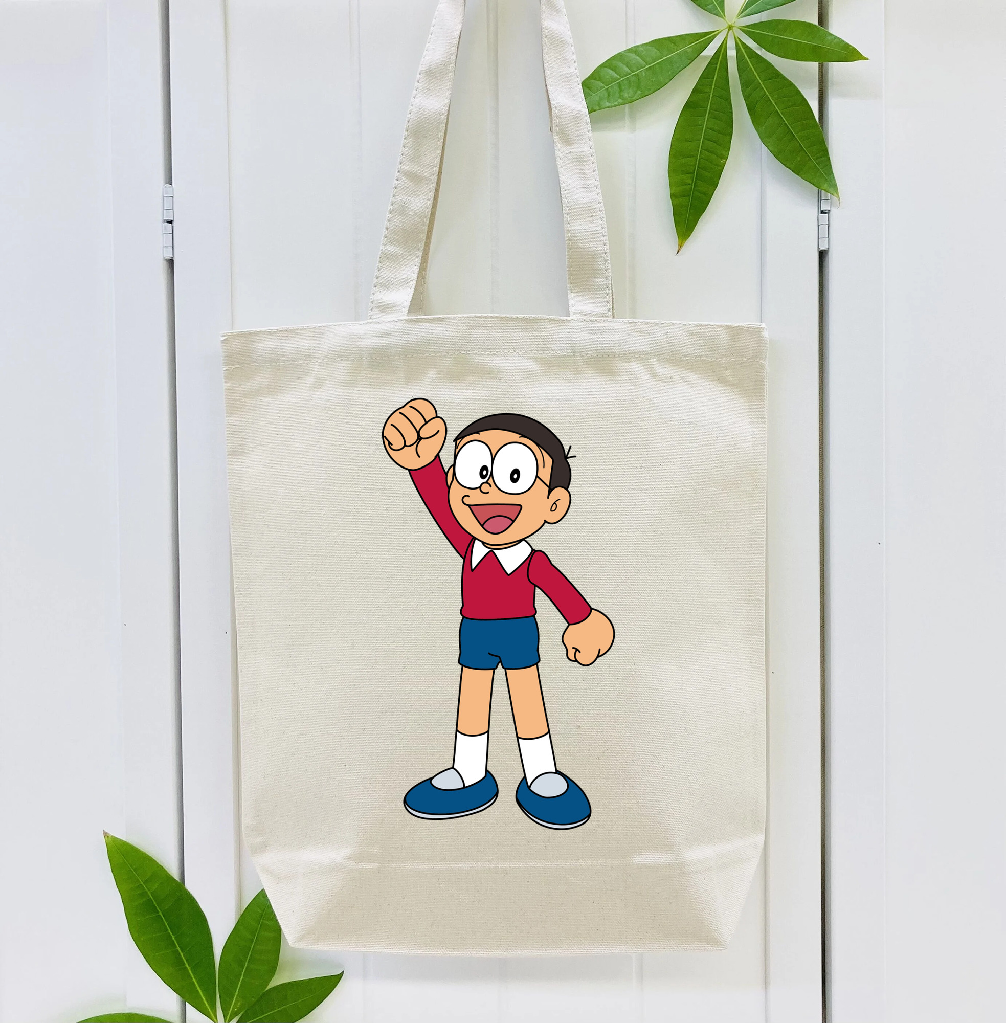 ドラえもん 野比 のび太 Doraemon Nobita Nobi 縦型キャンバス生地手提げバッグ　トートバッグ