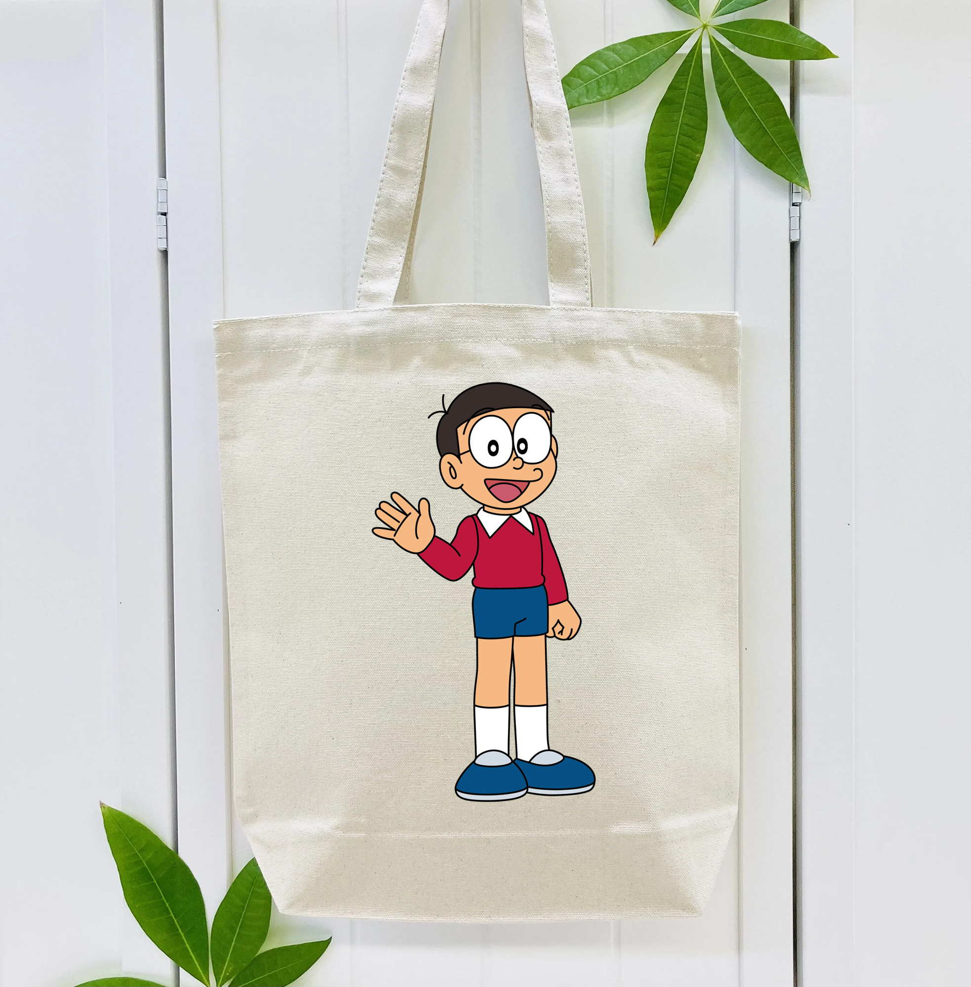 ドラえもん 野比 のび太 Doraemon Nobita Nobi 縦型キャンバス生地手提げバッグ　トートバッグ