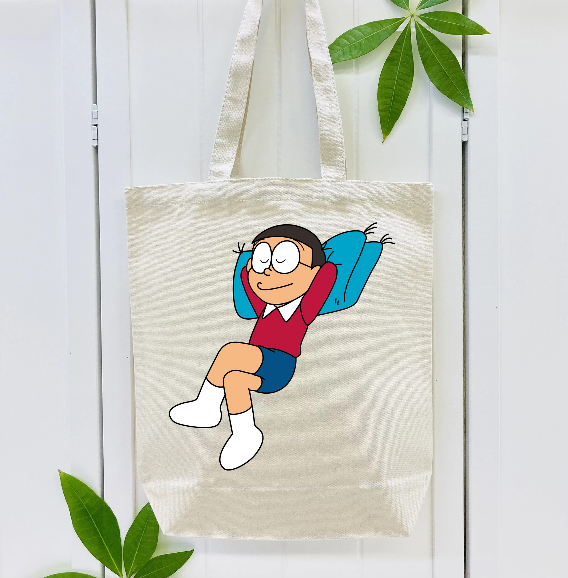 ドラえもん 野比 のび太 Doraemon Nobita Nobi 縦型キャンバス生地手提げバッグ　トートバッグ