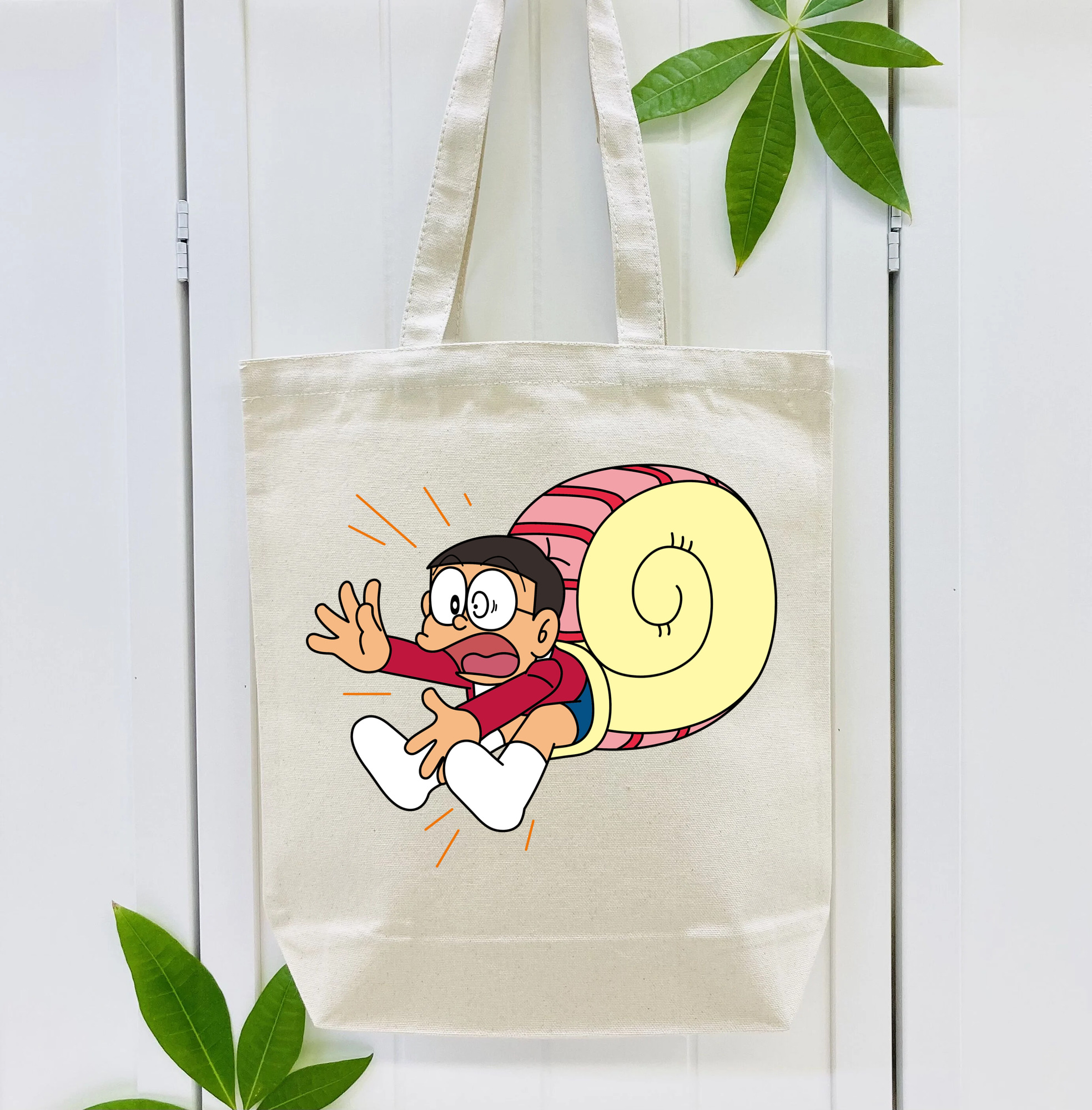 ドラえもん 野比 のび太 Doraemon Nobita Nobi 縦型キャンバス生地手提げバッグ　トートバッグ
