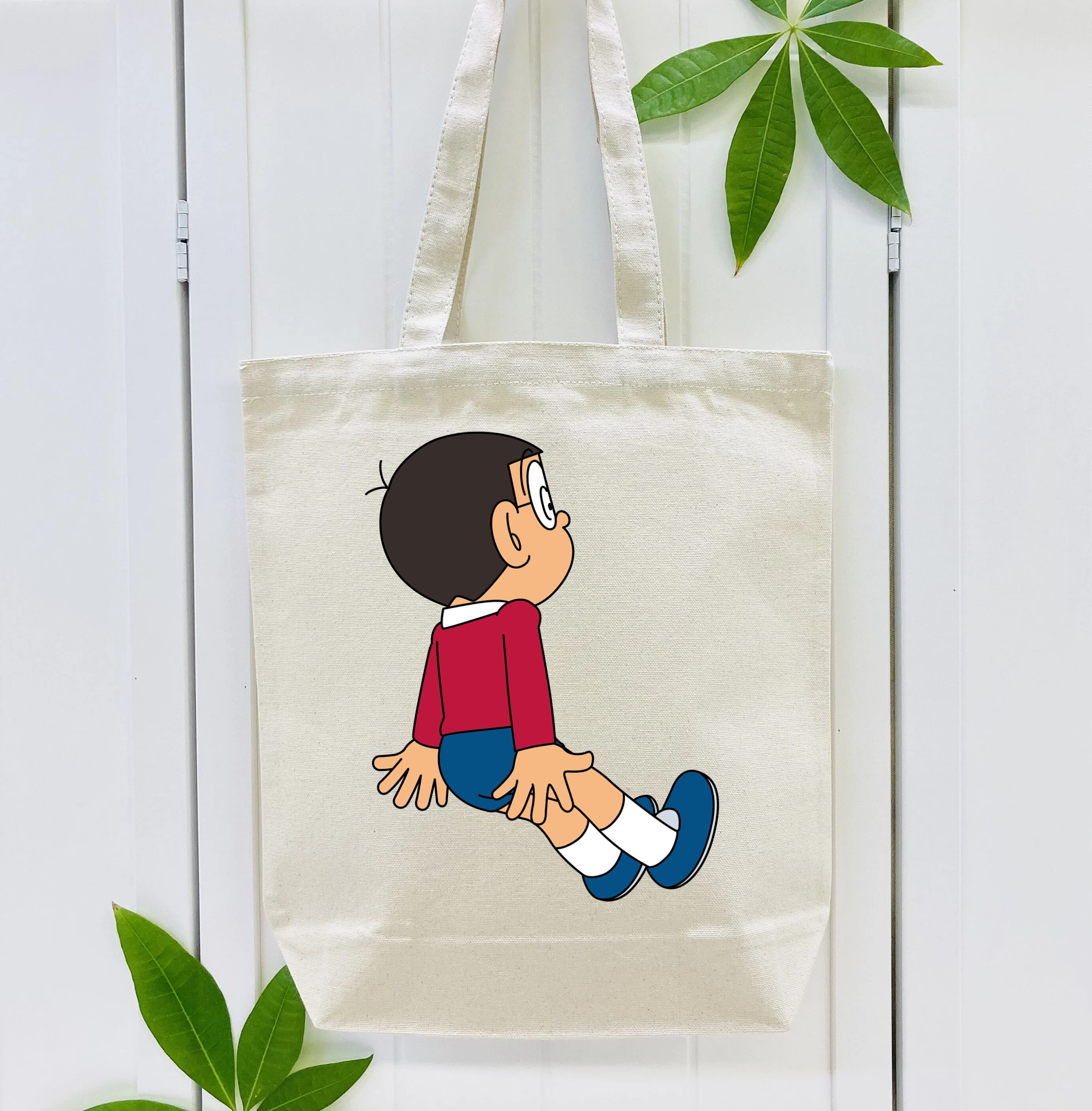 ドラえもん 野比 のび太 Doraemon Nobita Nobi 縦型キャンバス生地手提げバッグ　トートバッグ
