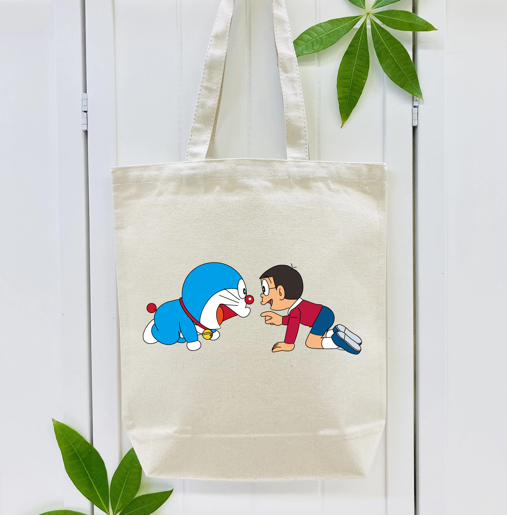 ドラえもん 野比 のび太 Doraemon Nobita Nobi 縦型キャンバス生地手提げバッグ　トートバッグ
