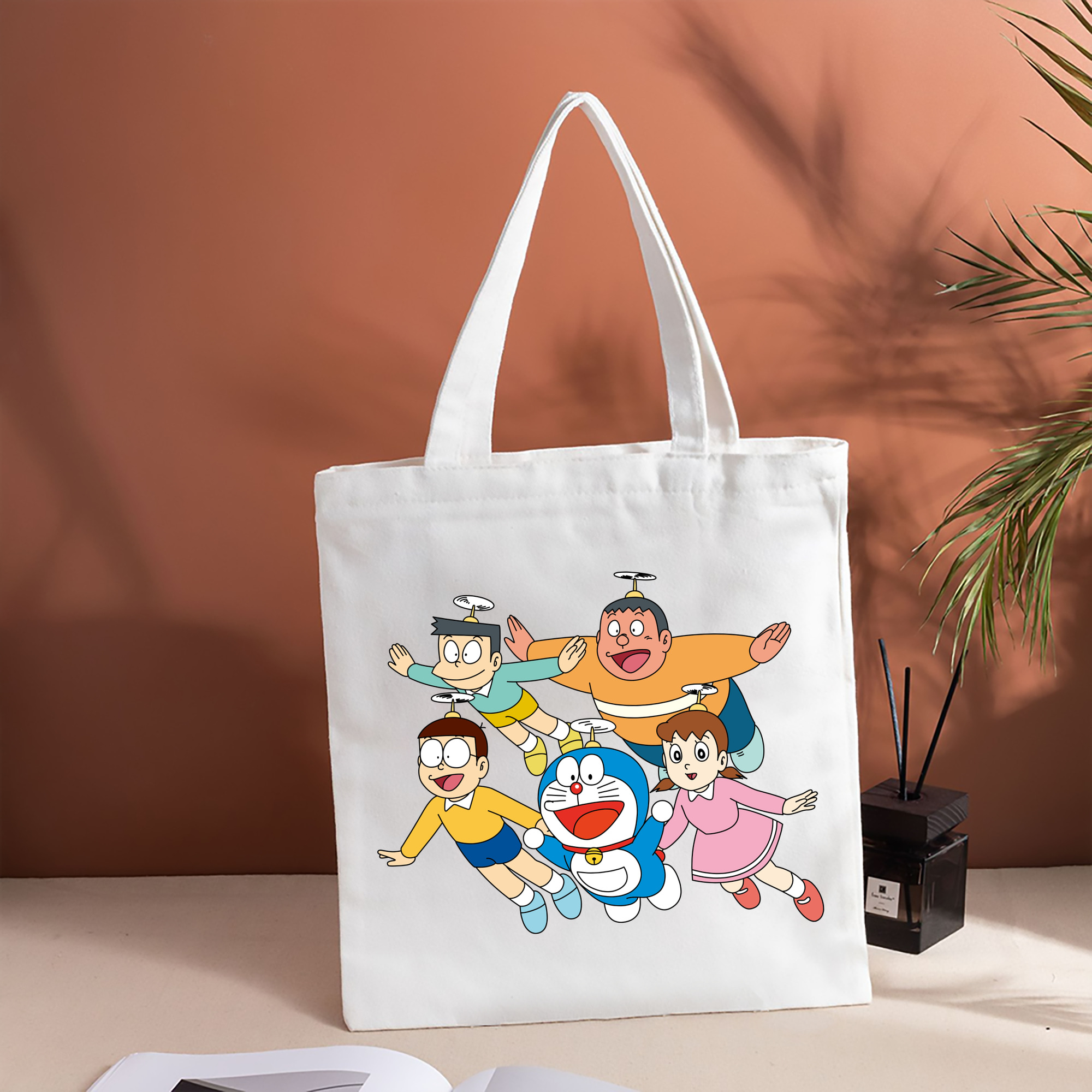 ドラえもん 骨川 スネ夫 Doraemon Honekawa Suneo 縦型キャンバス生地手提げバッグ　トートバッグ