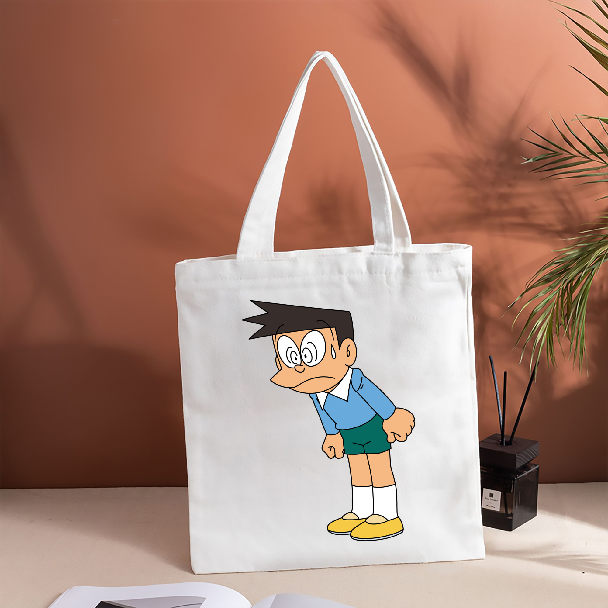 ドラえもん 骨川 スネ夫 Doraemon Honekawa Suneo 縦型キャンバス生地手提げバッグ　トートバッグ