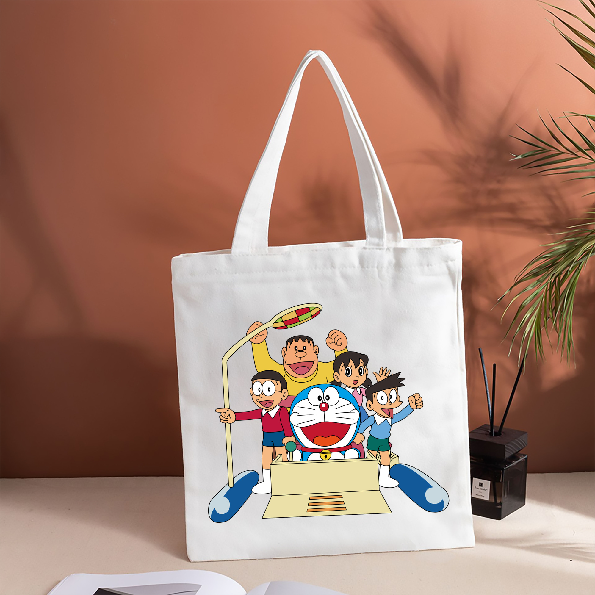 ドラえもん 骨川 スネ夫 Doraemon Honekawa Suneo 縦型キャンバス生地手提げバッグ　トートバッグ