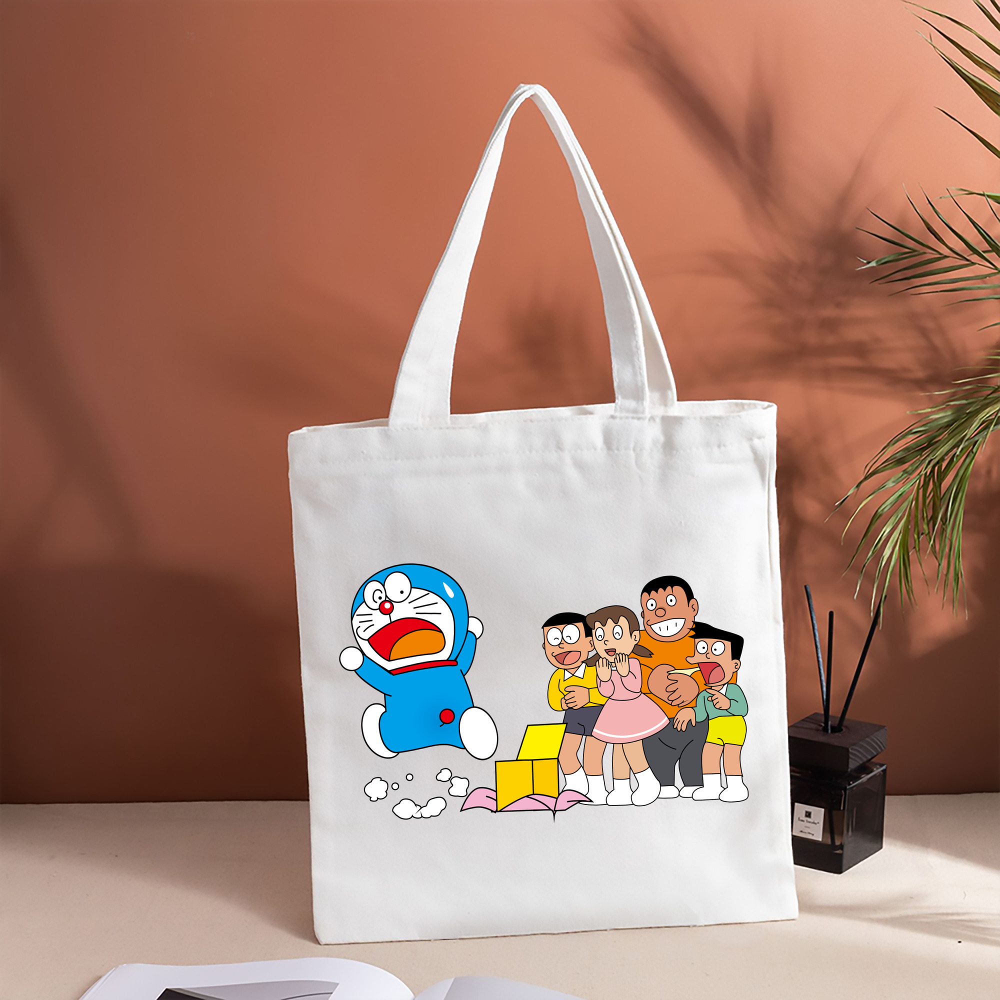 ドラえもん 骨川 スネ夫 Doraemon Honekawa Suneo 縦型キャンバス生地手提げバッグ　トートバッグ