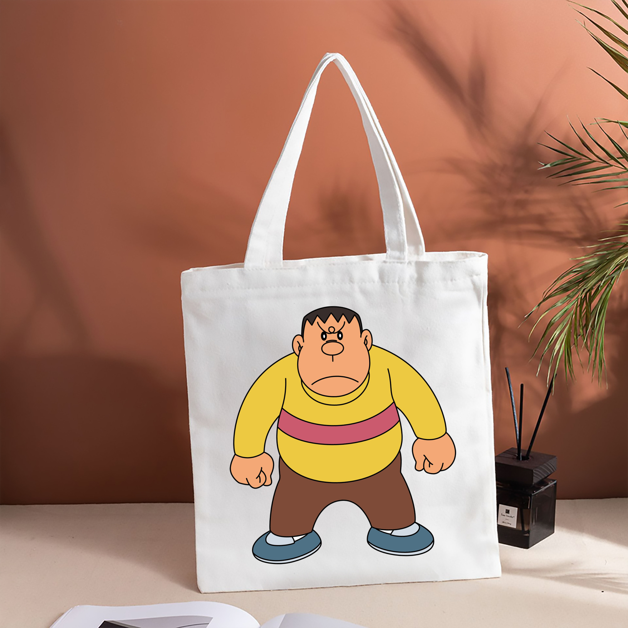 ドラえもん 剛田武 Doraemon Gouta Takeshi 縦型キャンバス生地手提げバッグ　トートバッグ