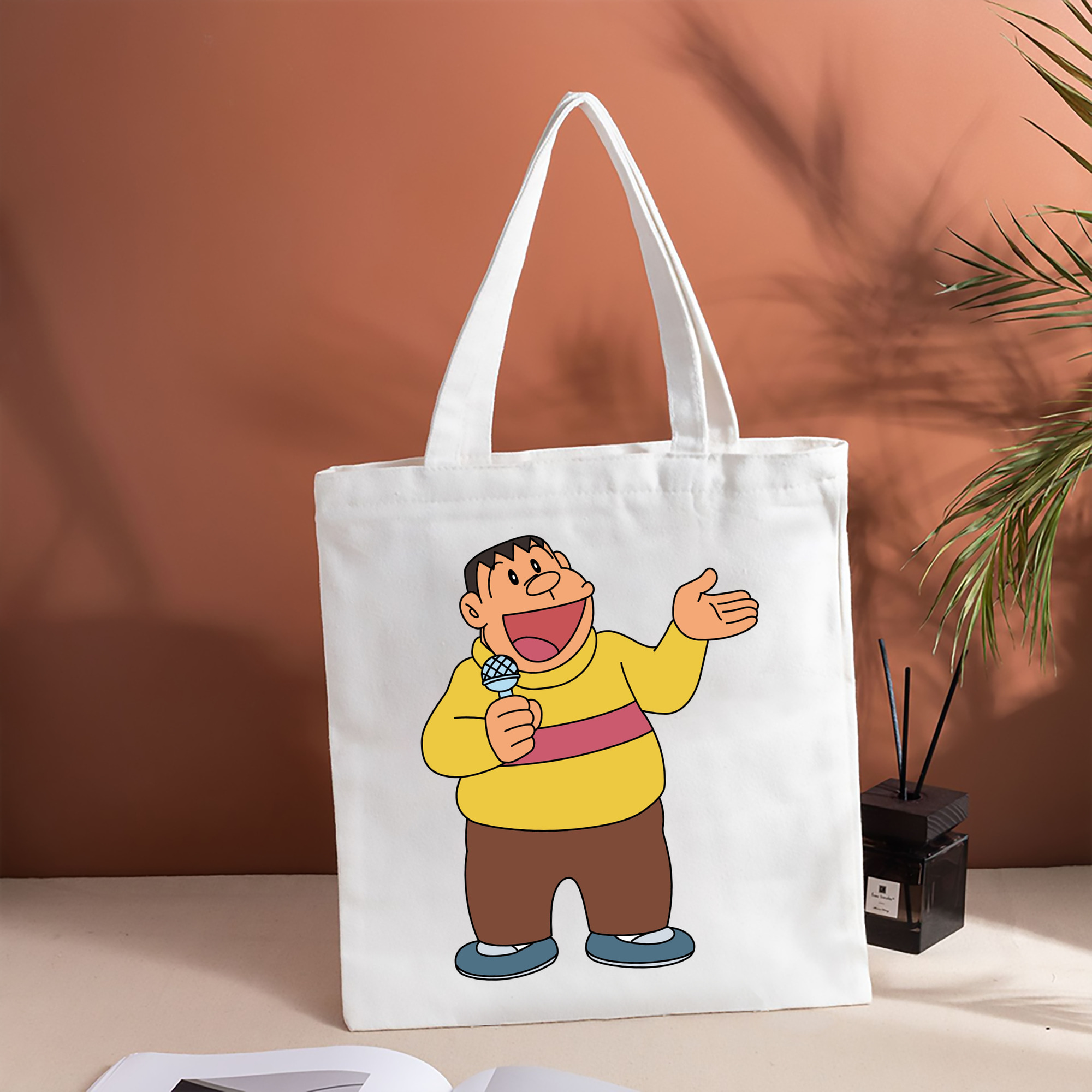 ドラえもん 剛田武 Doraemon Gouta Takeshi 縦型キャンバス生地手提げバッグ　トートバッグ