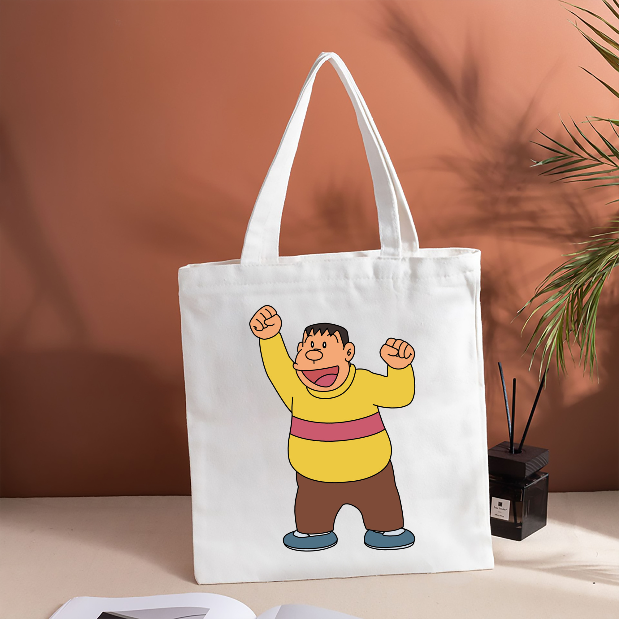 ドラえもん 剛田武 Doraemon Gouta Takeshi 縦型キャンバス生地手提げバッグ　トートバッグ