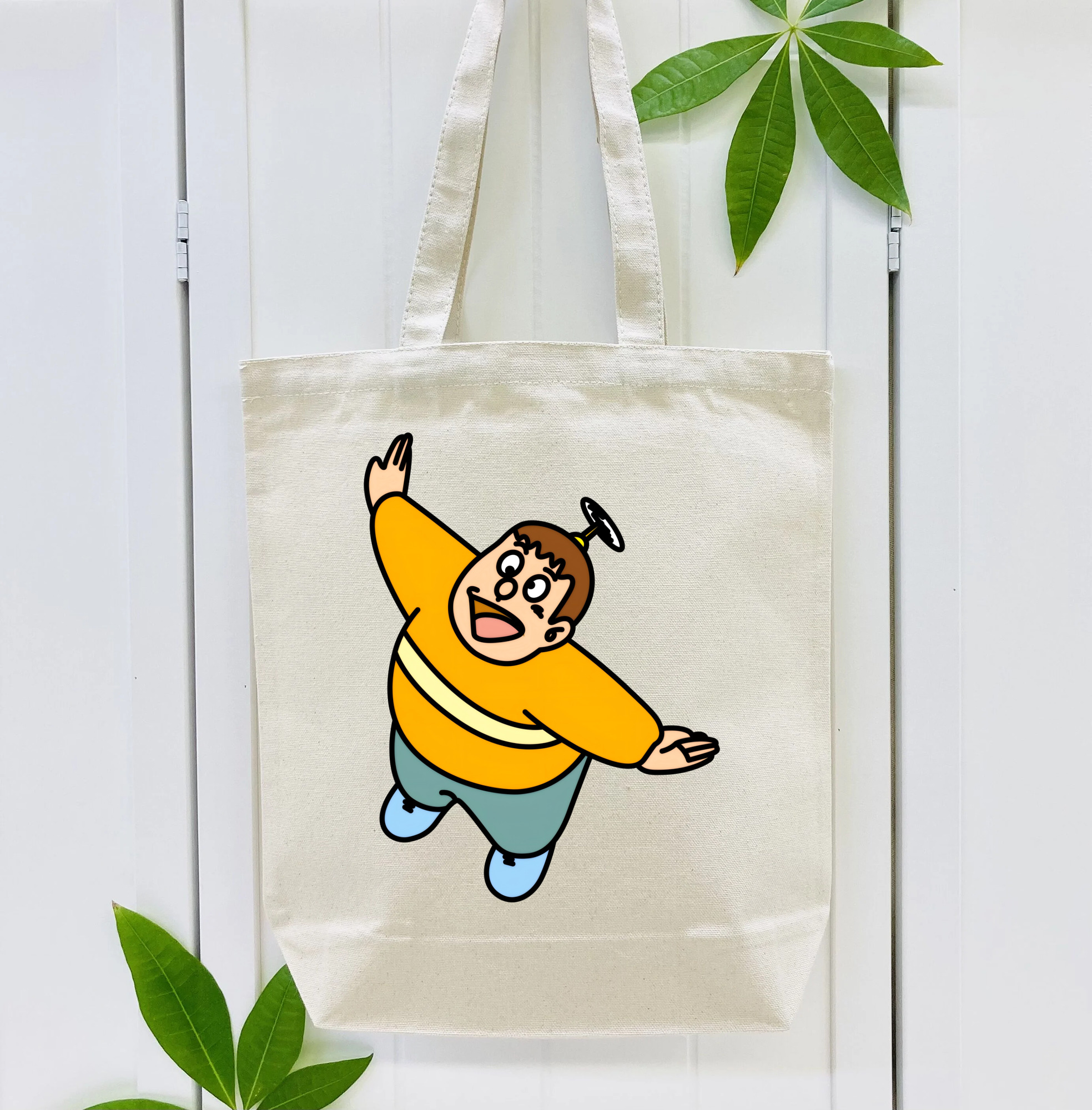 ドラえもん 剛田武 Doraemon Gouta Takeshi 縦型キャンバス生地手提げバッグ　トートバッグ