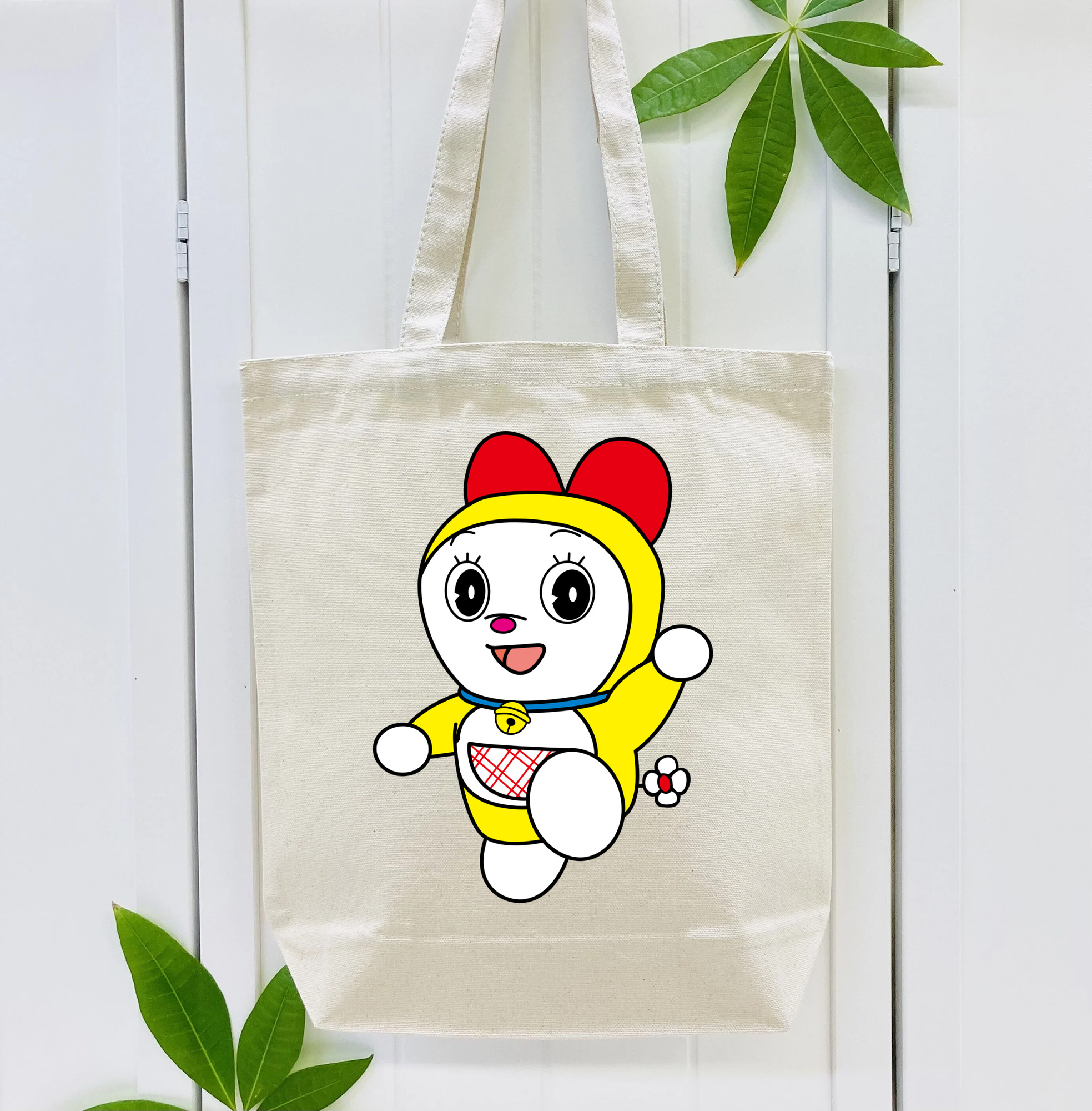 ドラえもん ドラミ Doraemon Dorami 縦型キャンバス生地手提げバッグ　トートバッグ