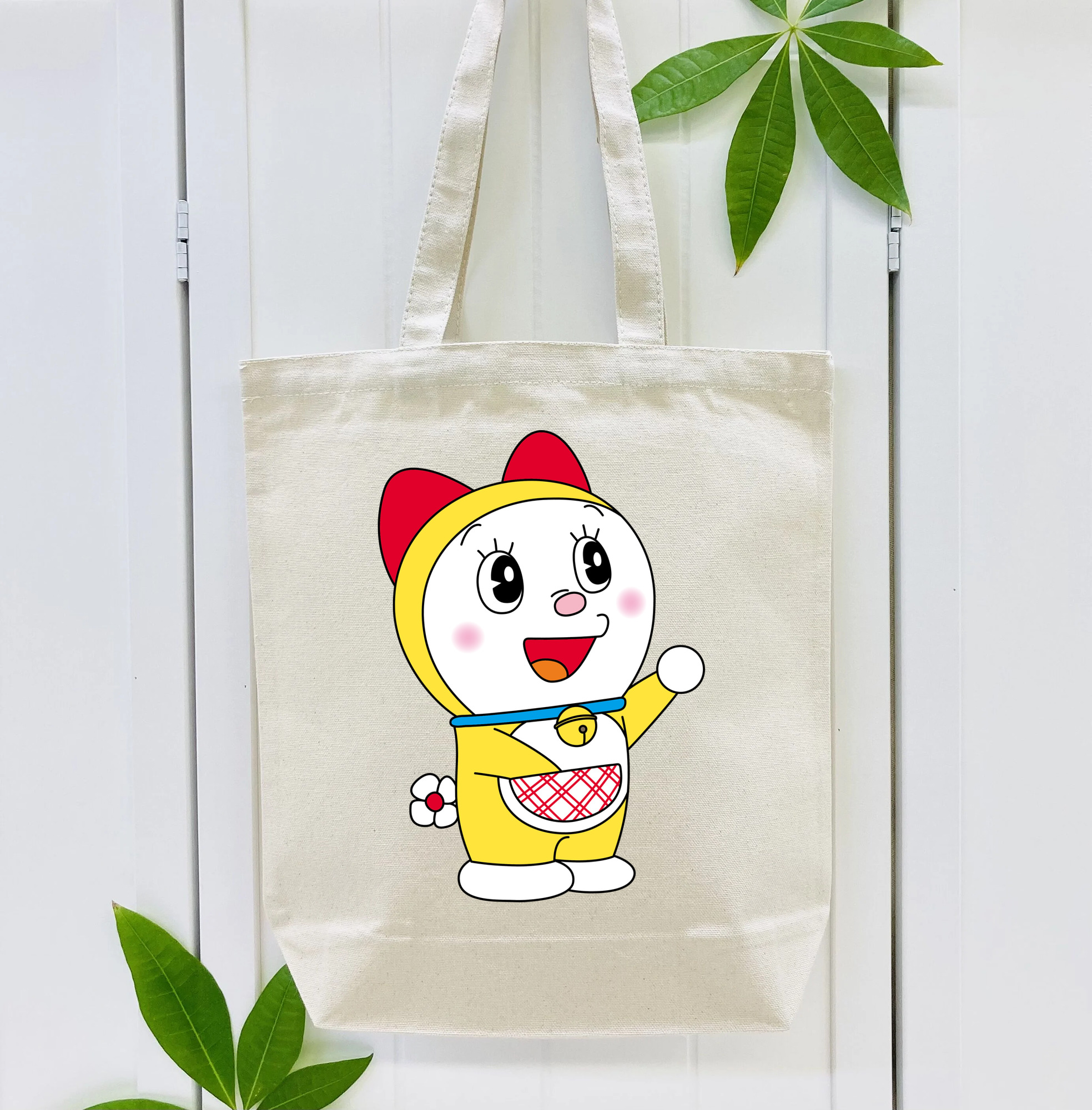 ドラえもん ドラミ Doraemon Dorami 縦型キャンバス生地手提げバッグ　トートバッグ