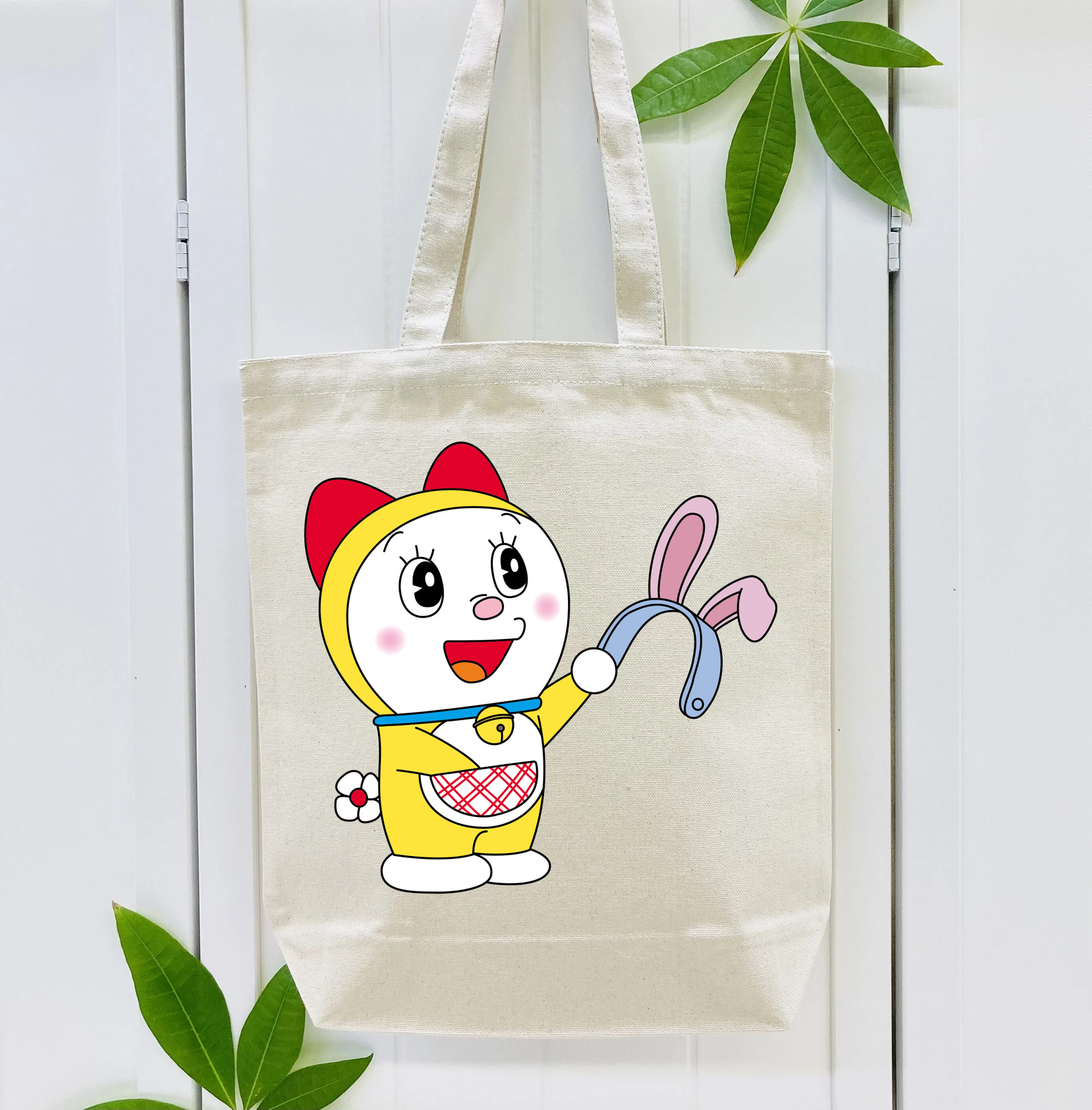 ドラえもん ドラミ Doraemon Dorami 縦型キャンバス生地手提げバッグ　トートバッグ