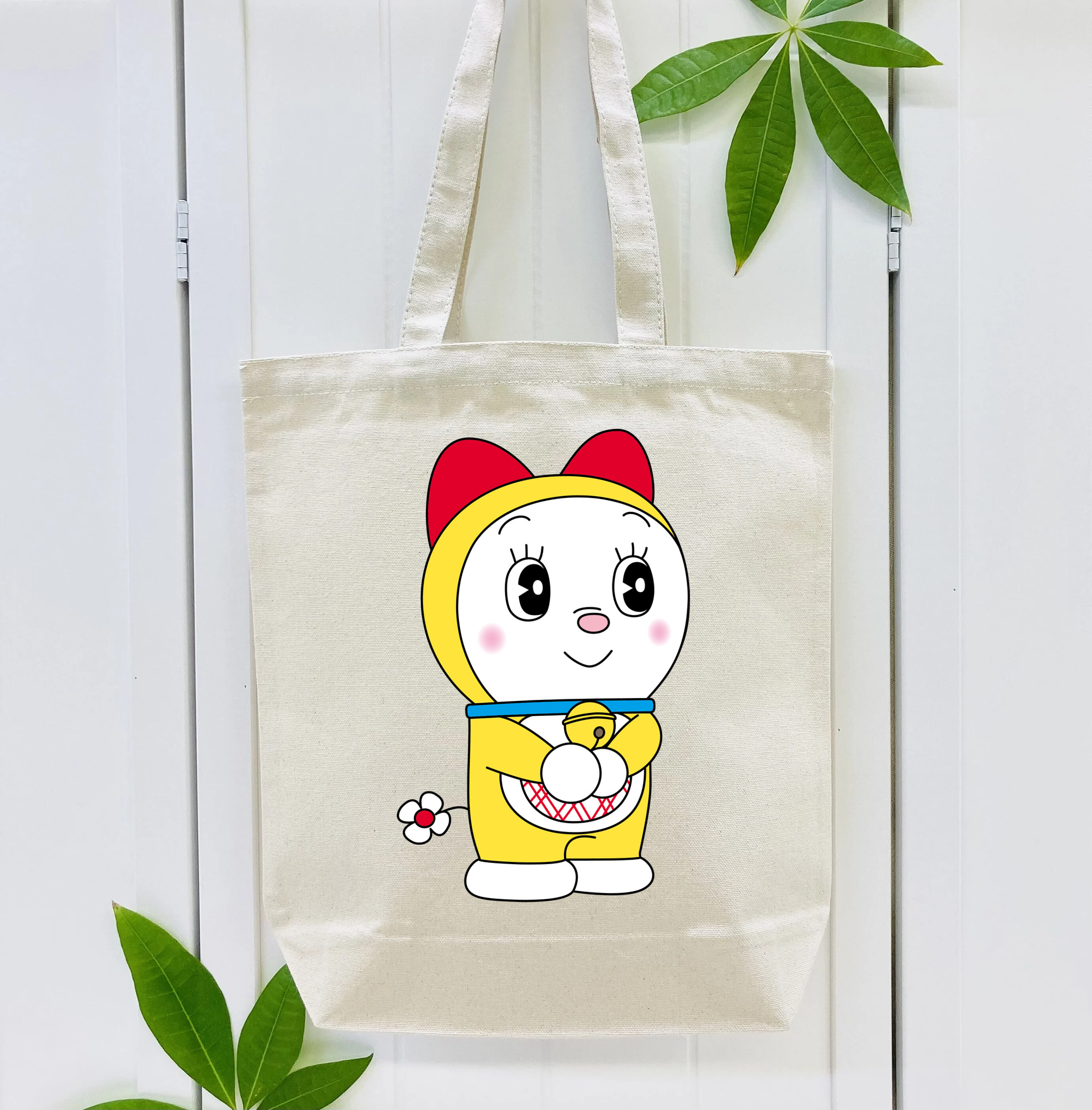 ドラえもん ドラミ Doraemon Dorami 縦型キャンバス生地手提げバッグ　トートバッグ