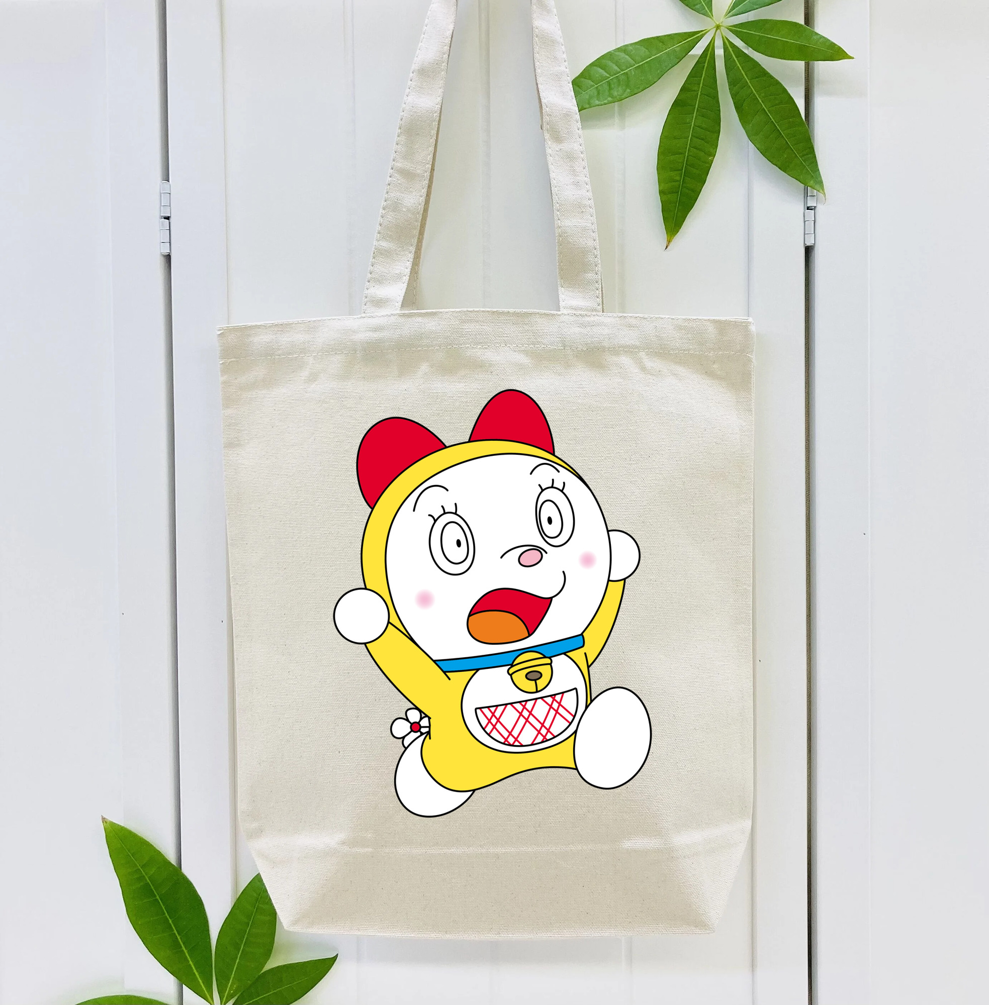 ドラえもん ドラミ Doraemon Dorami 縦型キャンバス生地手提げバッグ　トートバッグ