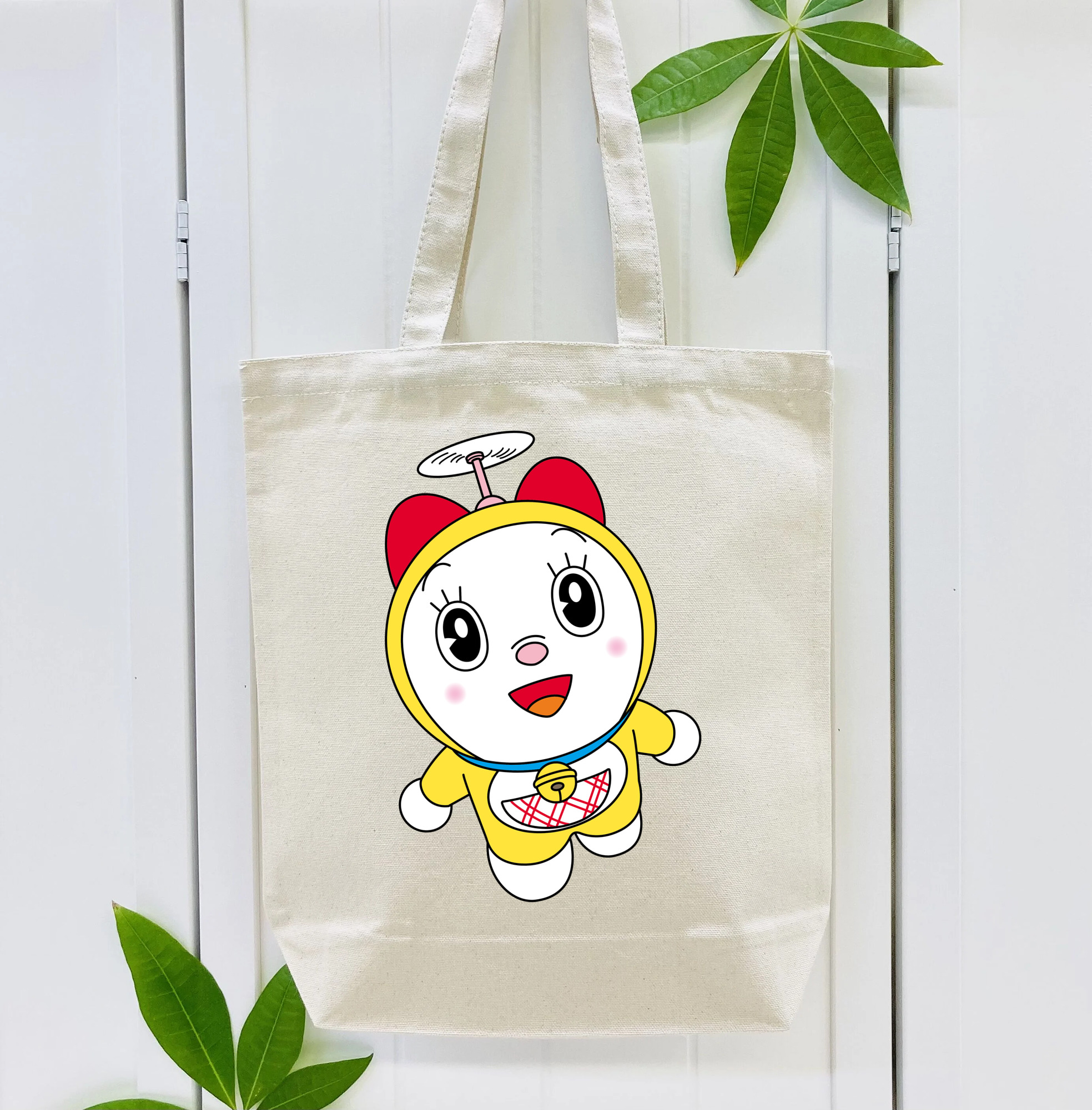 ドラえもん ドラミ Doraemon Dorami 縦型キャンバス生地手提げバッグ　トートバッグ